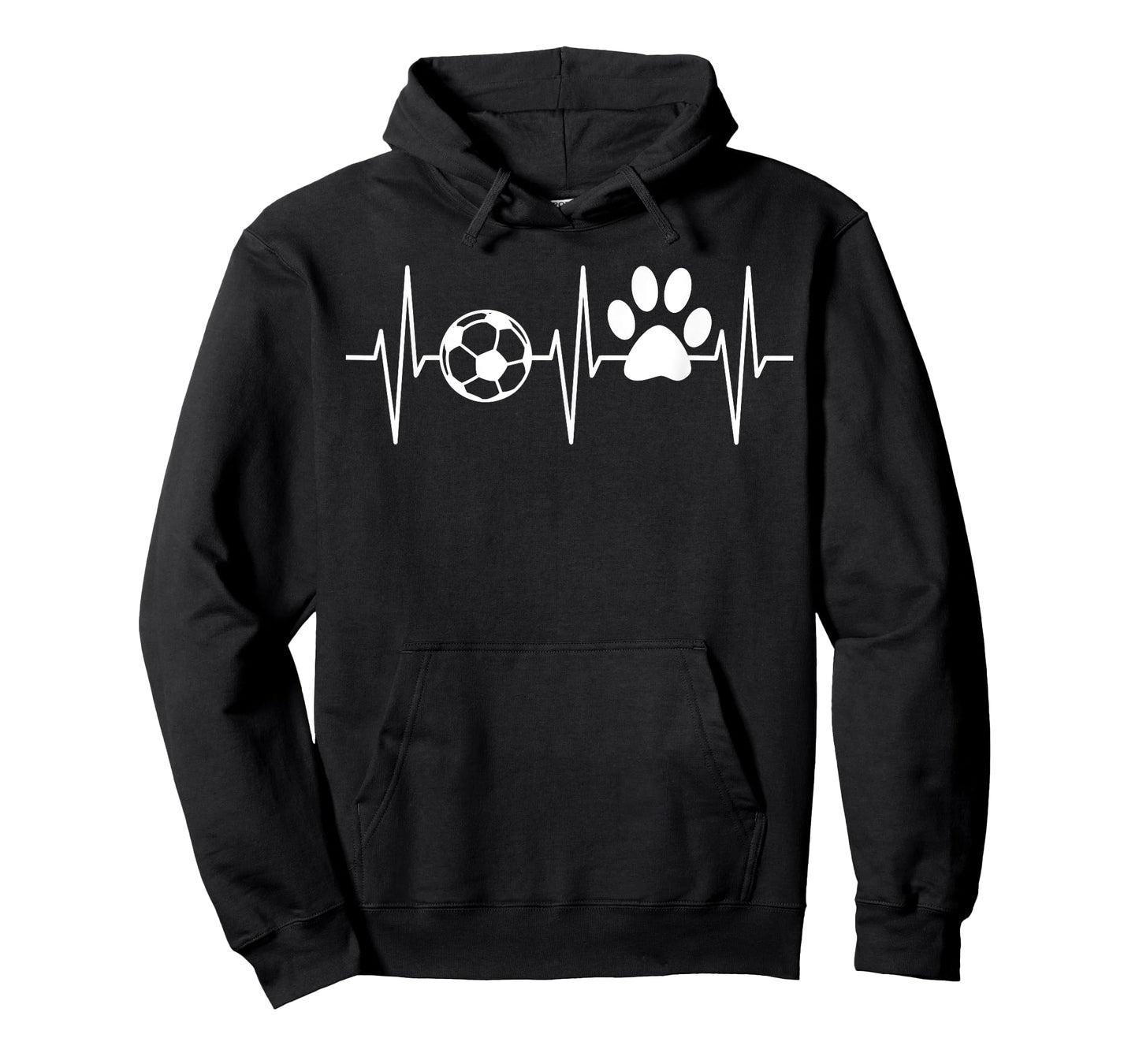 Soccer Dog Shirt Funny Dog Lover Soccer Player Heartbeat T-Shirt