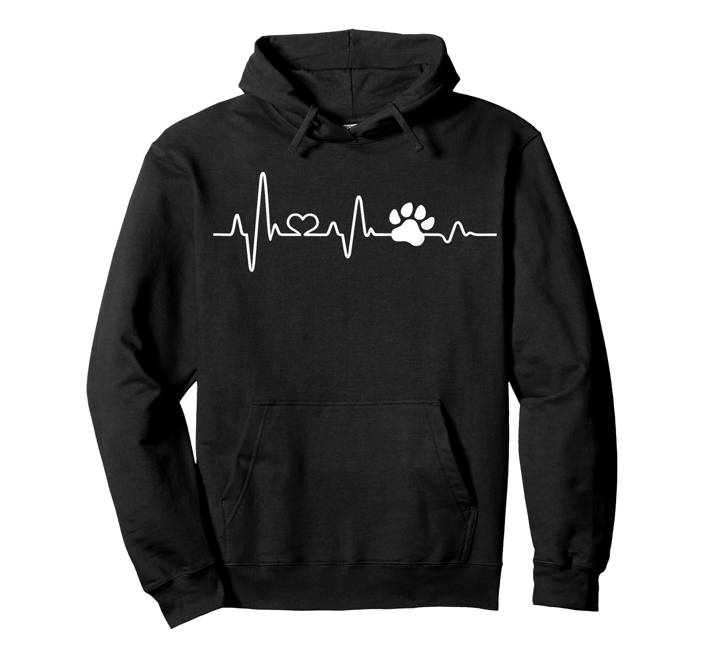 Dog Heartbeat dog paw dog lover gifts I love dogs pulse beat T-Shirt
