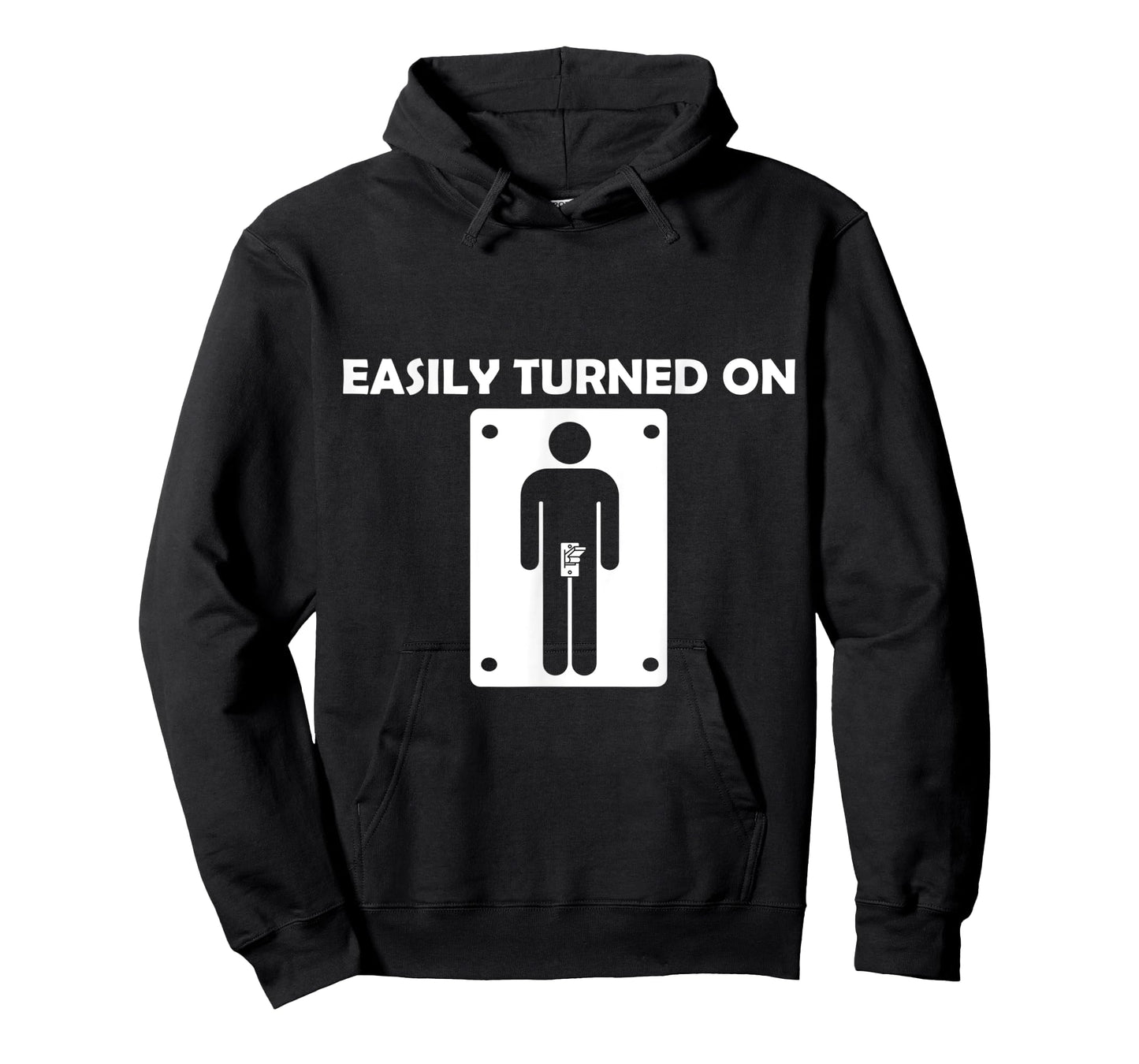 Easily Turned On - (Funny T-Shirt) T-Shirt