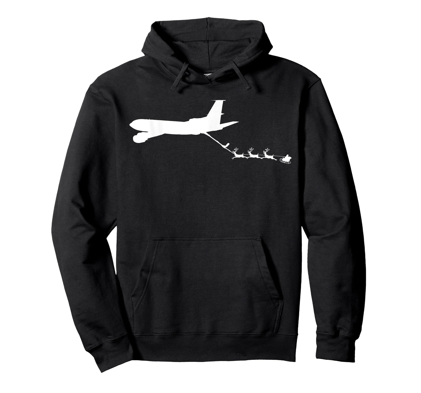 Refueling Santa's Sleigh Funny Christmas Airplane T-Shirt T-Shirt