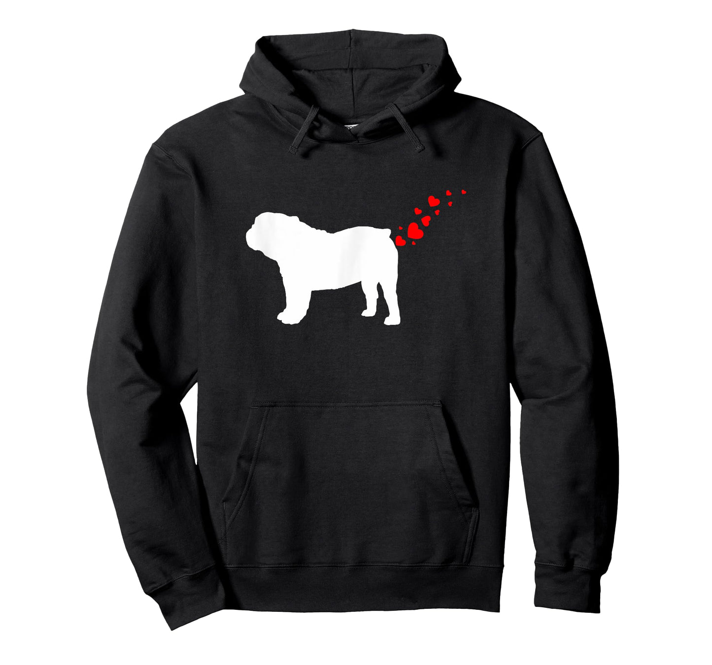 Cute English Bulldog Owner Valentines Day Heart Dog Farts Men Women Girls Kids T-Shirt