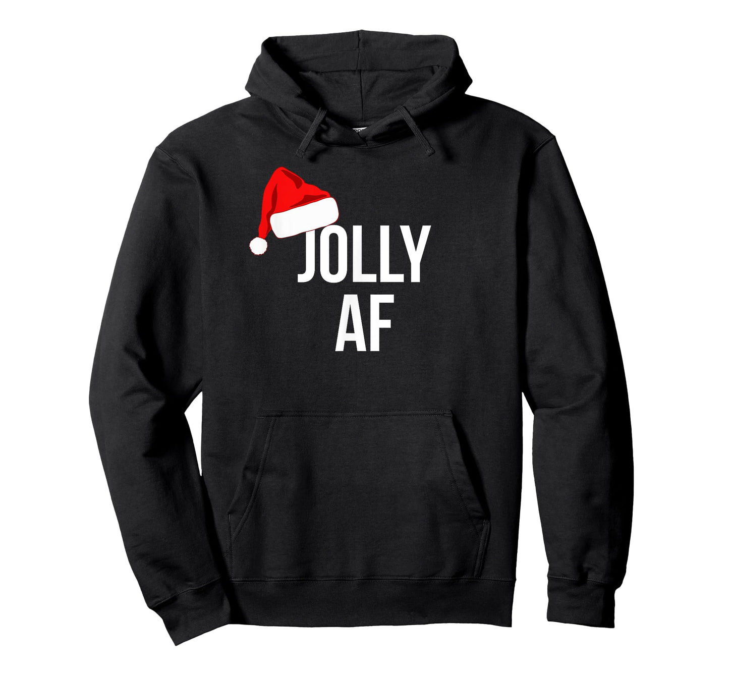 Funny Jolly AF Hat Christmas Holiday T-Shirt