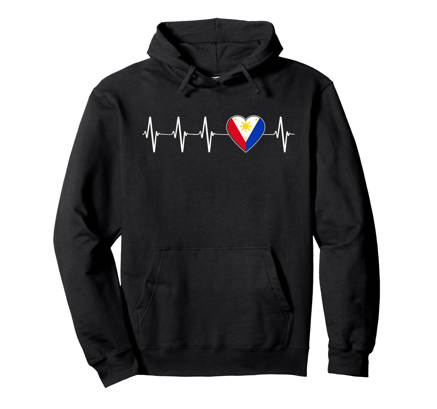 Filipino Heartbeat I Love The Philippines Heart Flag Gift T-Shirt