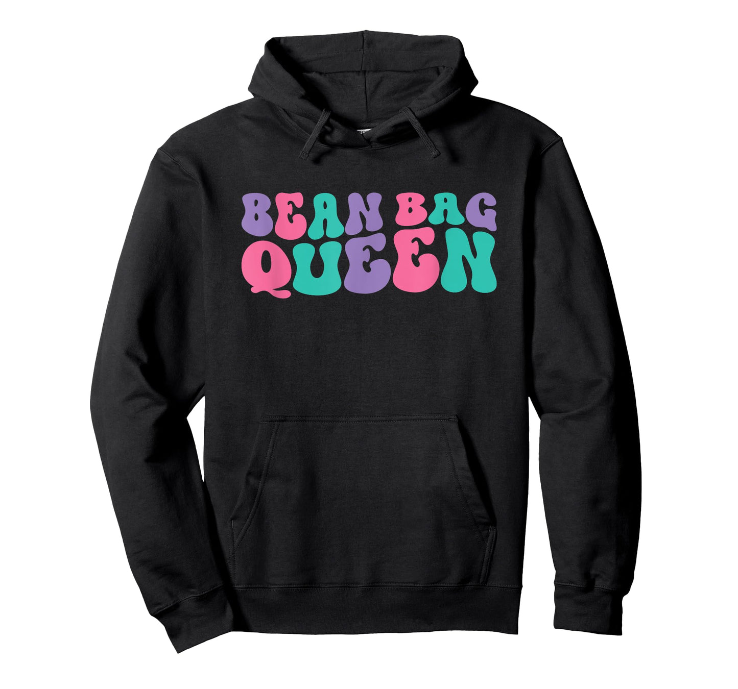 Bean Bag Queen Womens Bean Bag Toss Retro Vintage Wavy T-Shirt