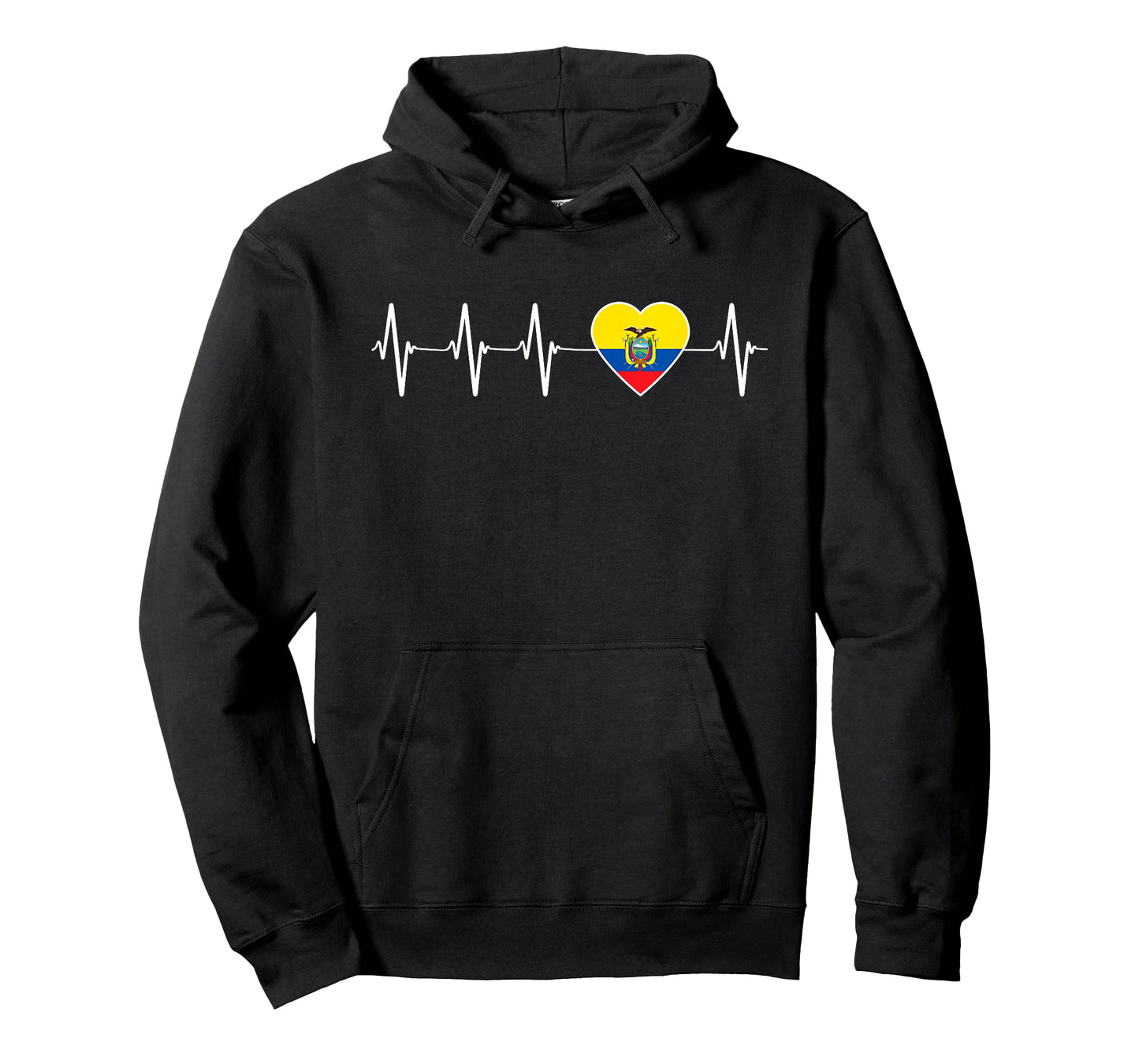 Ecuadorian Heartbeat I Love Ecuador Flag Gift T-Shirt