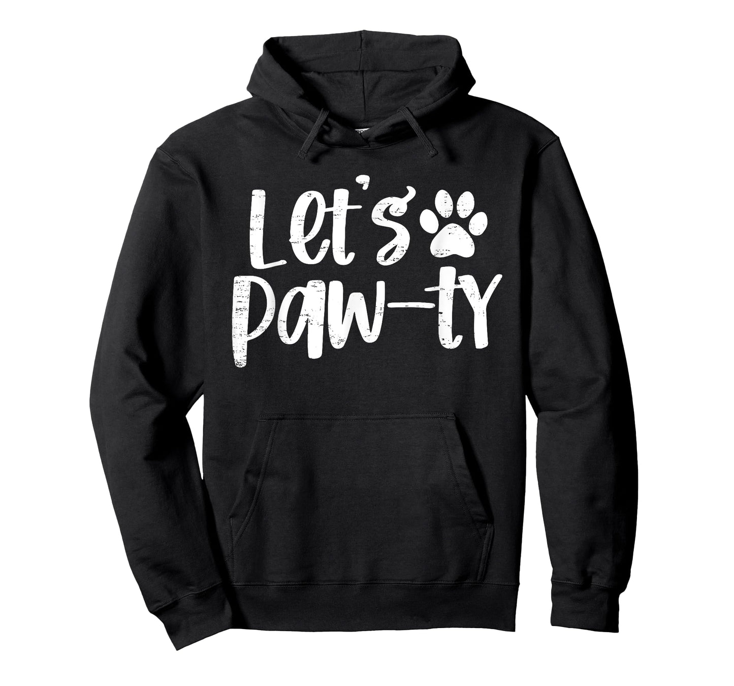 Funny Let's Paw-ty Love Dogs Mom Retro T-Shirt