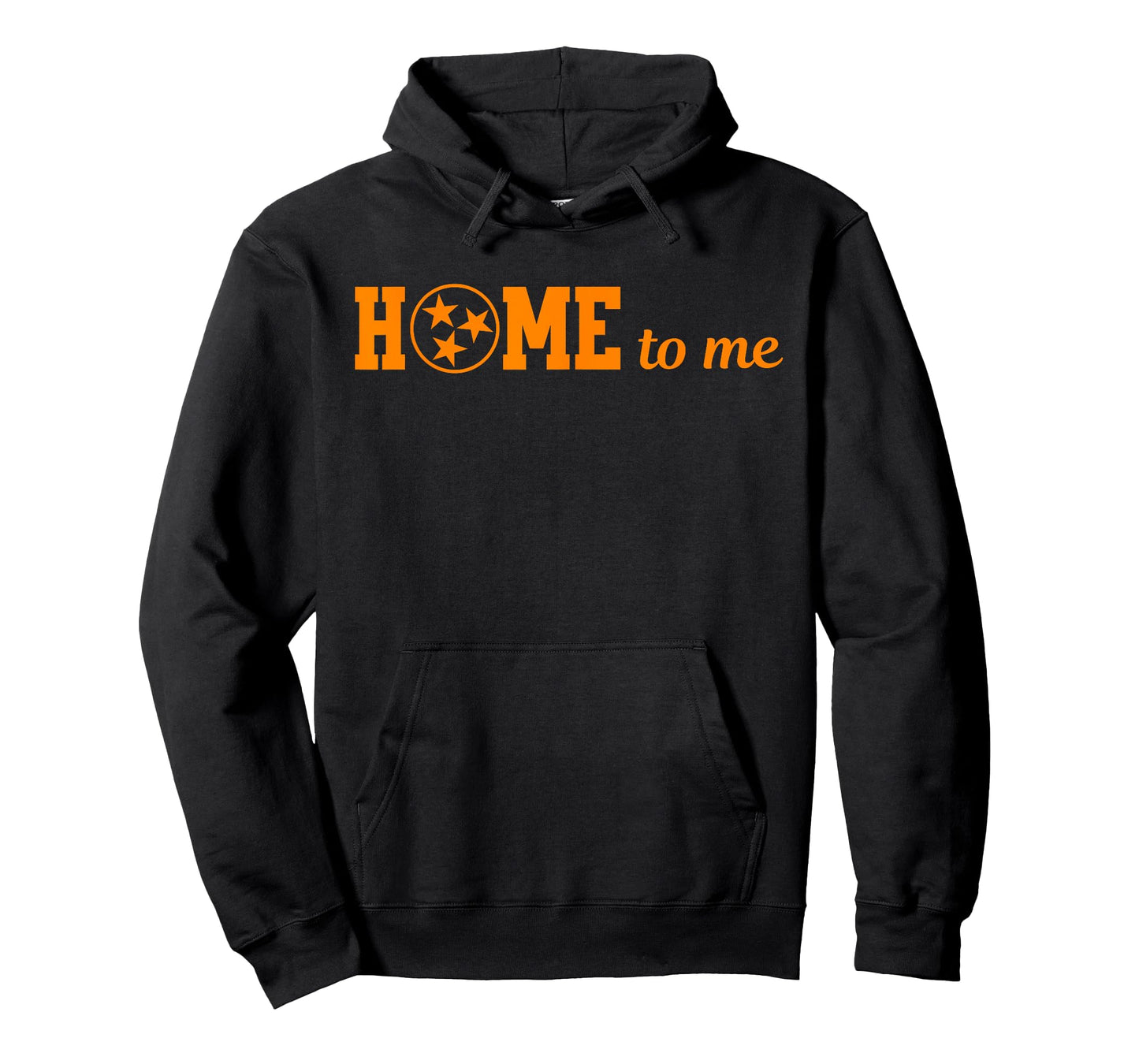 Home to Me Tennessee Orange Tri-Star Circle Design T-Shirt