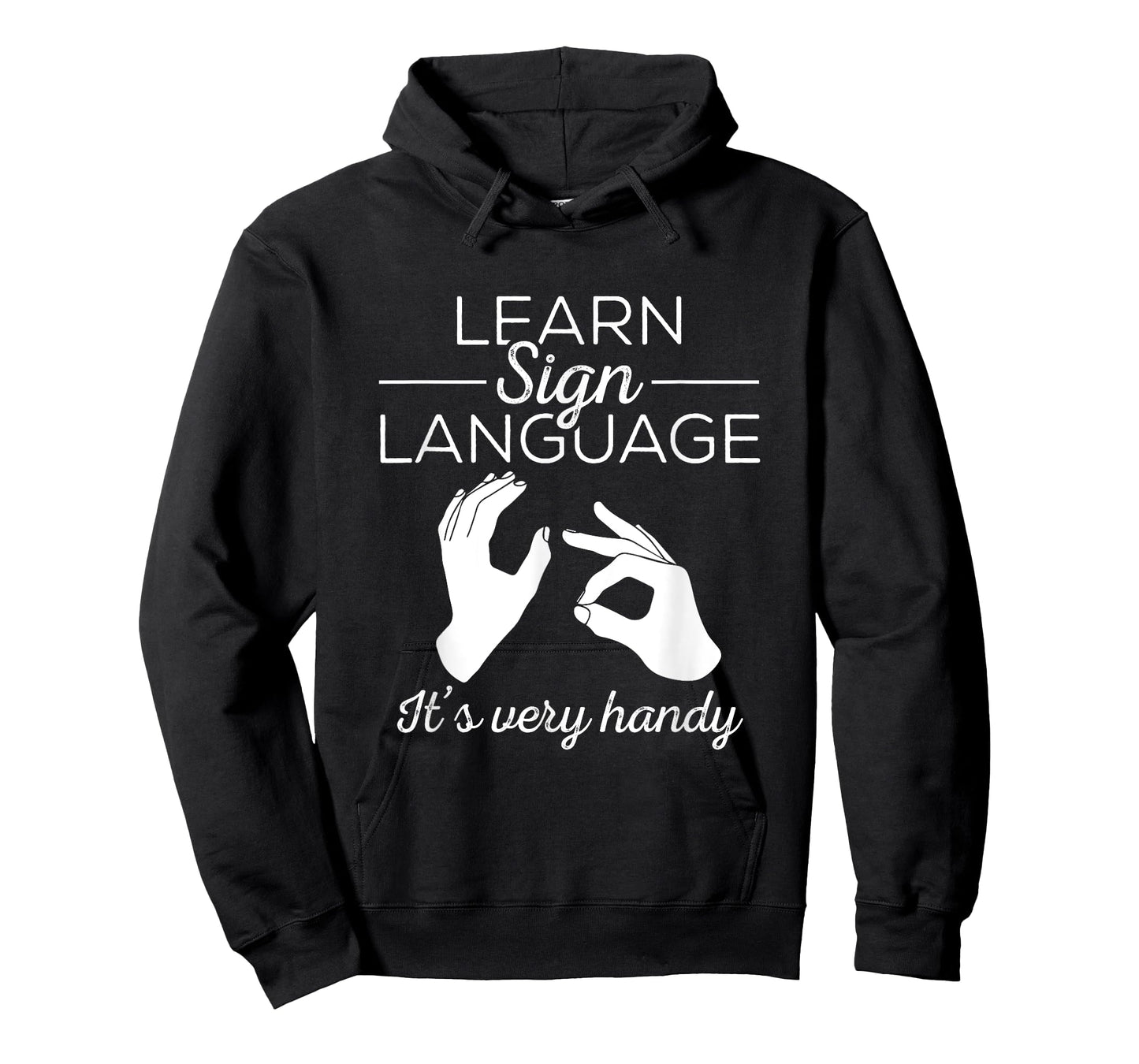Learn Sign Language - ASL Gift Deaf Gift ASL Teacher Gift Men Women T-Shirt