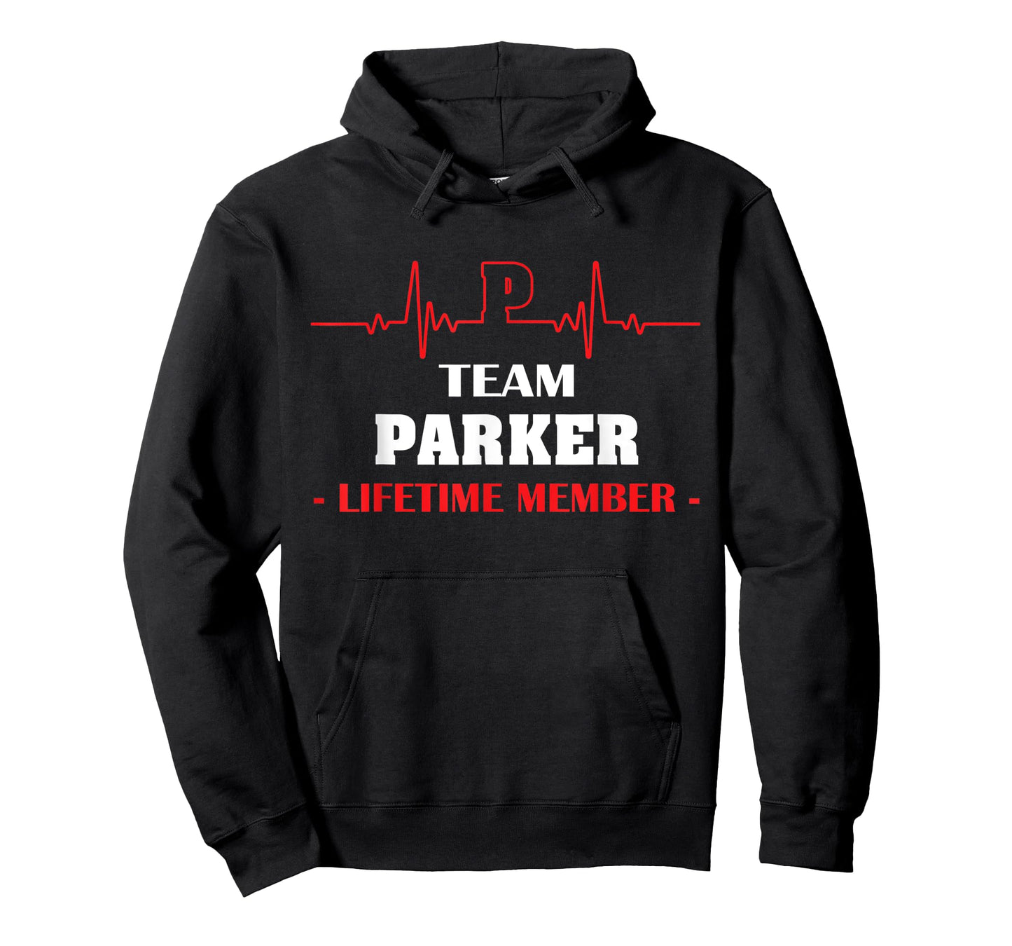 Team PARKER lifetime member name shirt father's day hearbeat