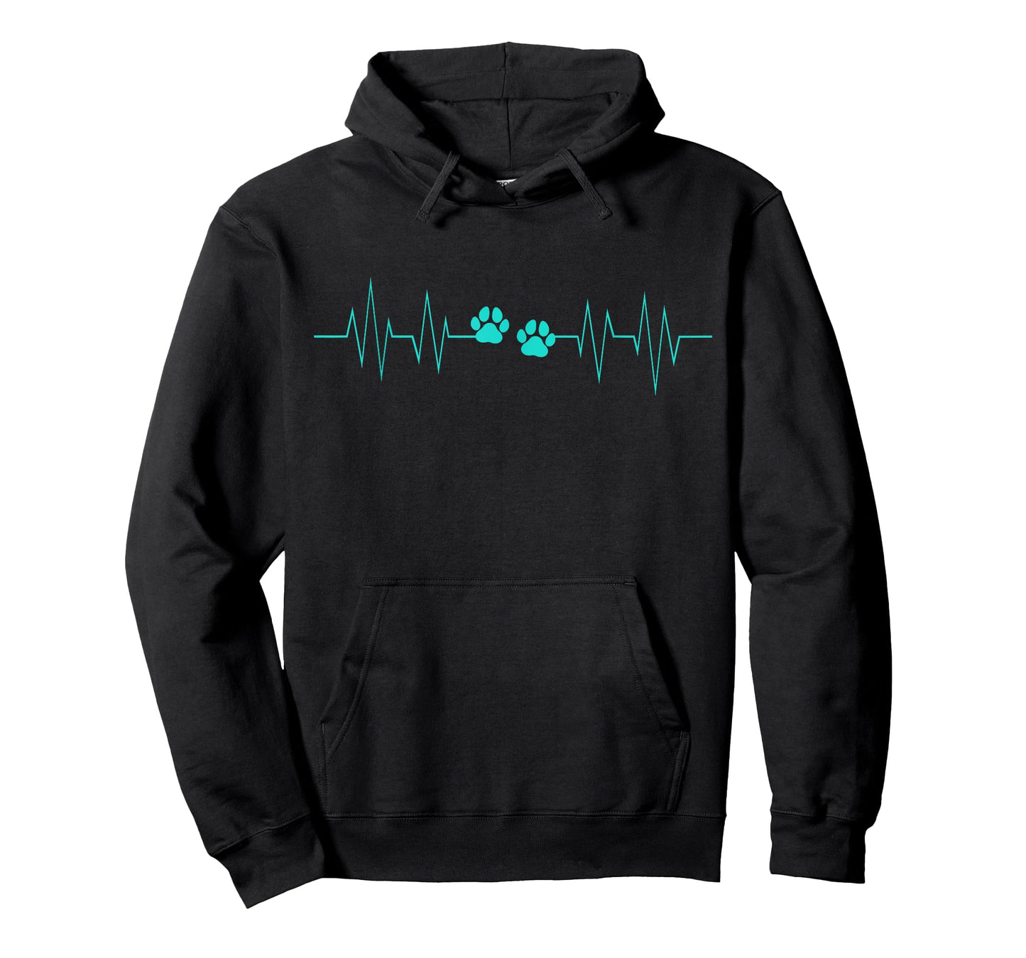 Paw Print Heartbeat Funny EKG Veterinary Veterinarian Gift T-Shirt