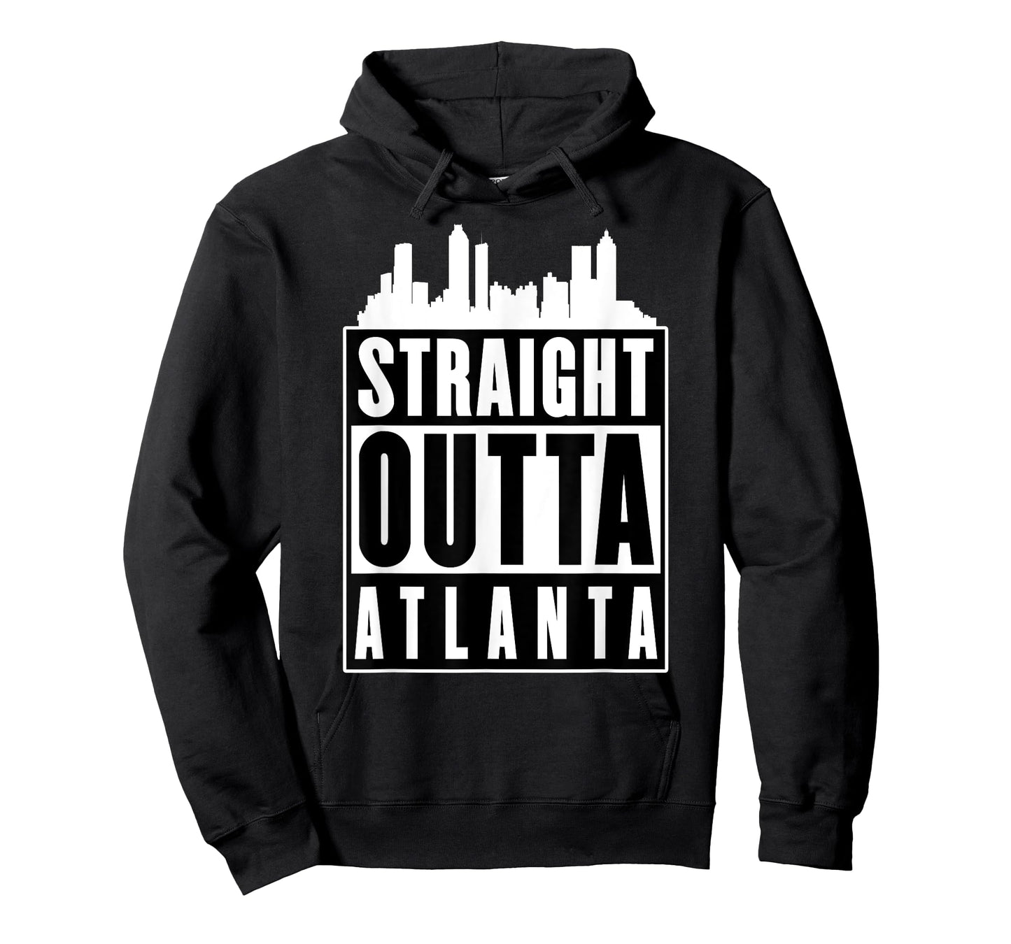 Straight Outta Atlanta T-Shirt with Silhouette of the City T-Shirt