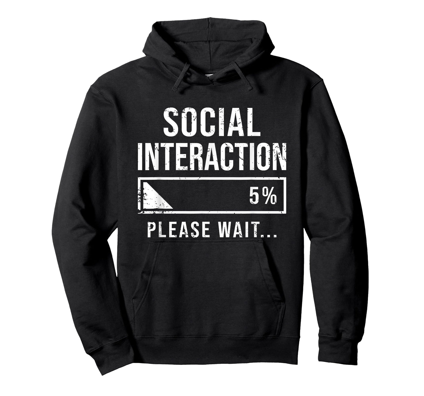 Social Battery Low Funny Introvert Loading Bar Sarcasm T-Shirt