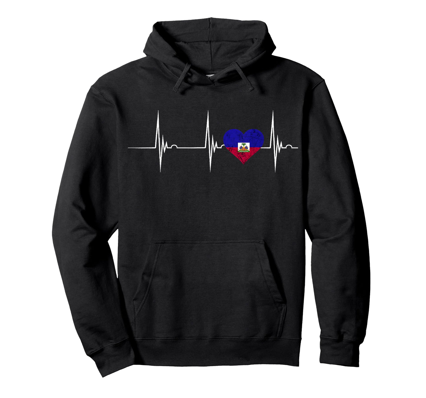 Haiti Heart Haitian Heartbeat EKG Pulse Haiti Pride T-Shirt