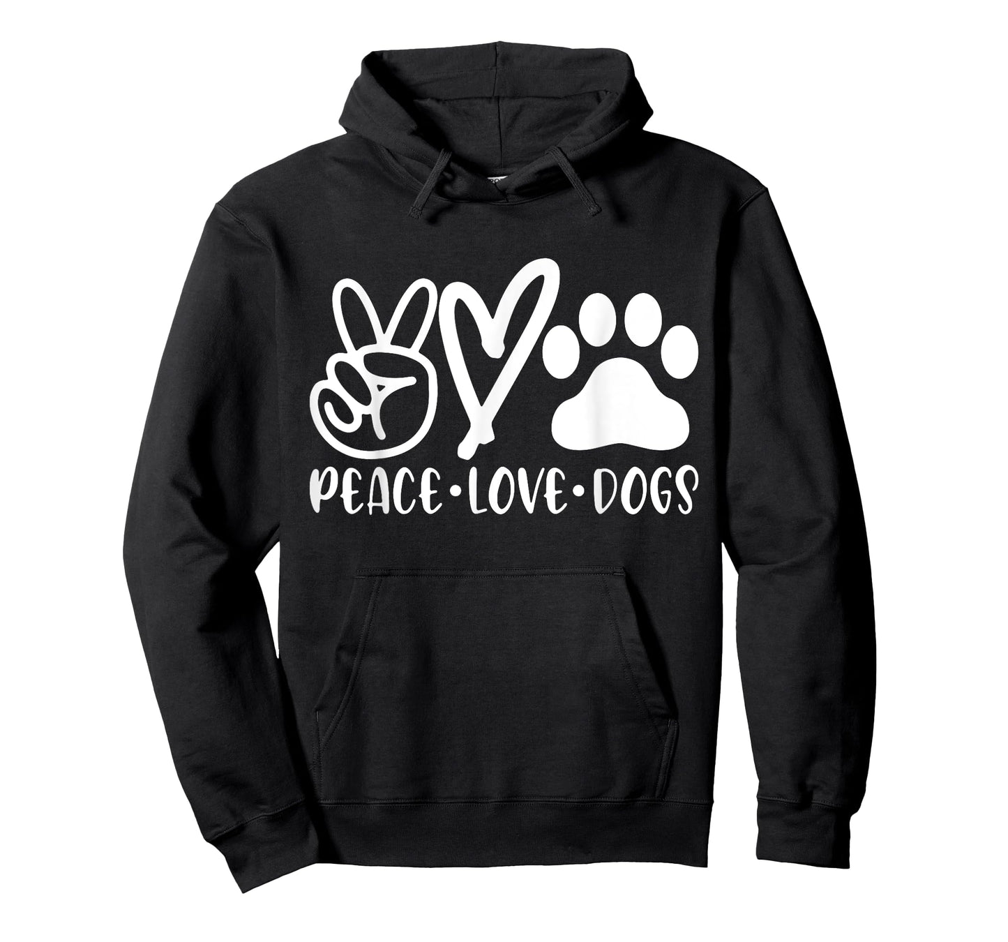 Retro Vintage Peace Love Dog Tshirt Funny Dog Lover Gifts T-Shirt for Men Women