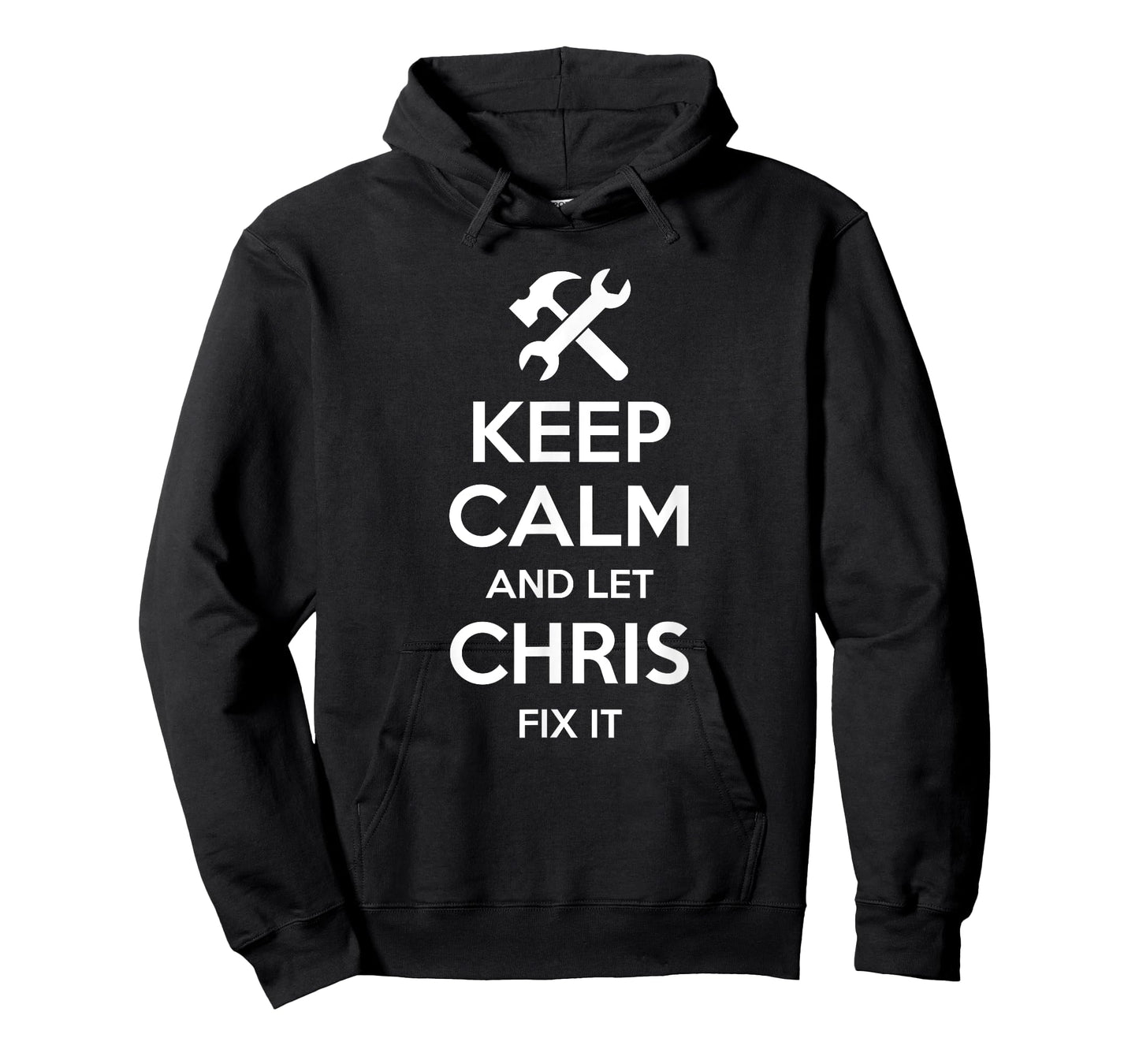 Custom Christmas Fathers Day Engineer Name For Men CHRIS Fix Quote Funny Birthday Personalized Name Gift Idea T-Shirt