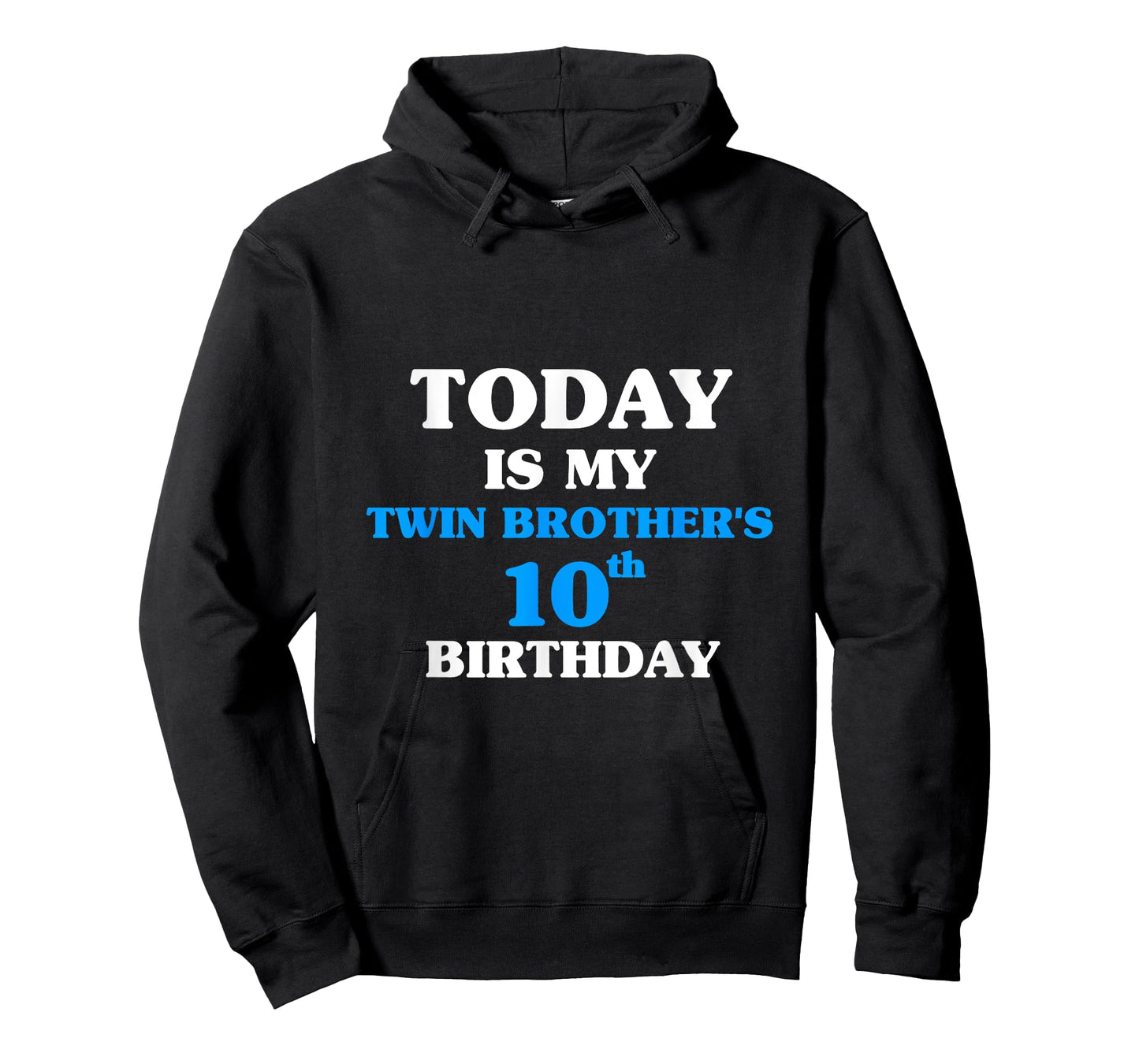 Today Is My Twin Brother's 10th Birthday Party 10 Years Old T-Shirt