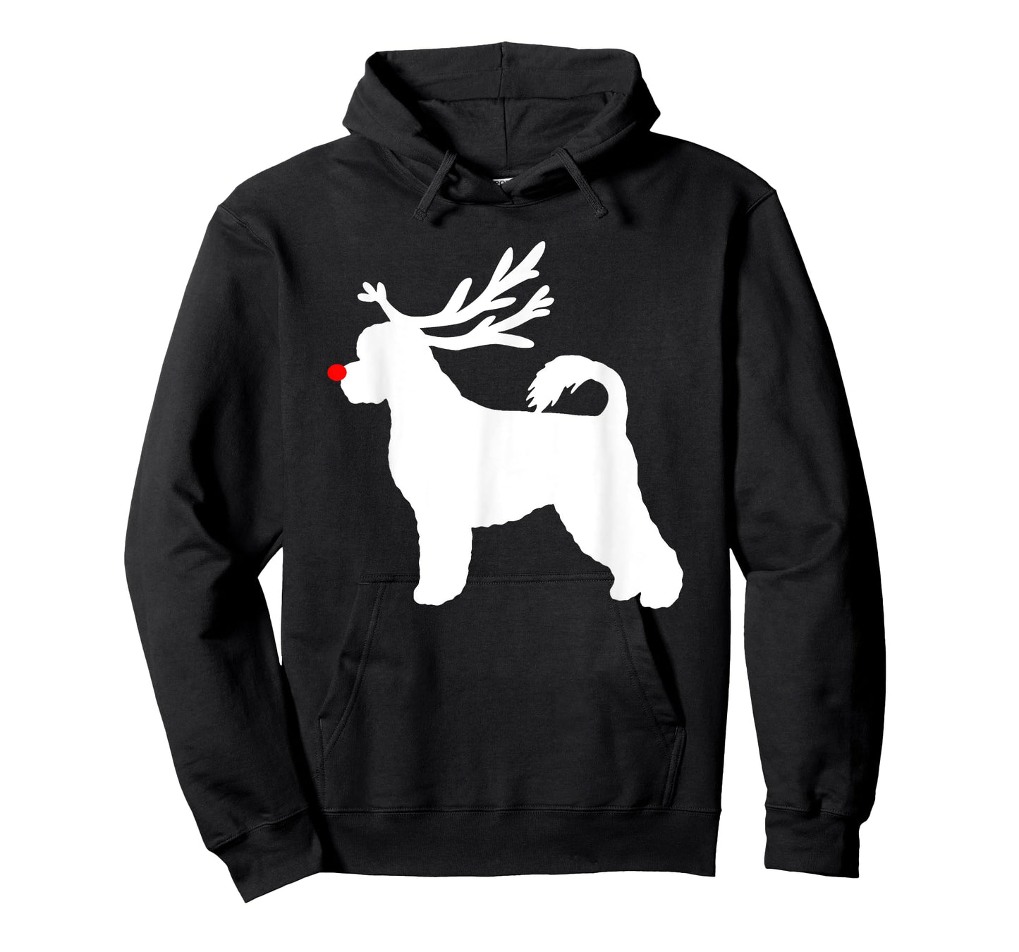 Funny Portuguese Water Dog Christmas Reindeer Antlers Xmas T-Shirt