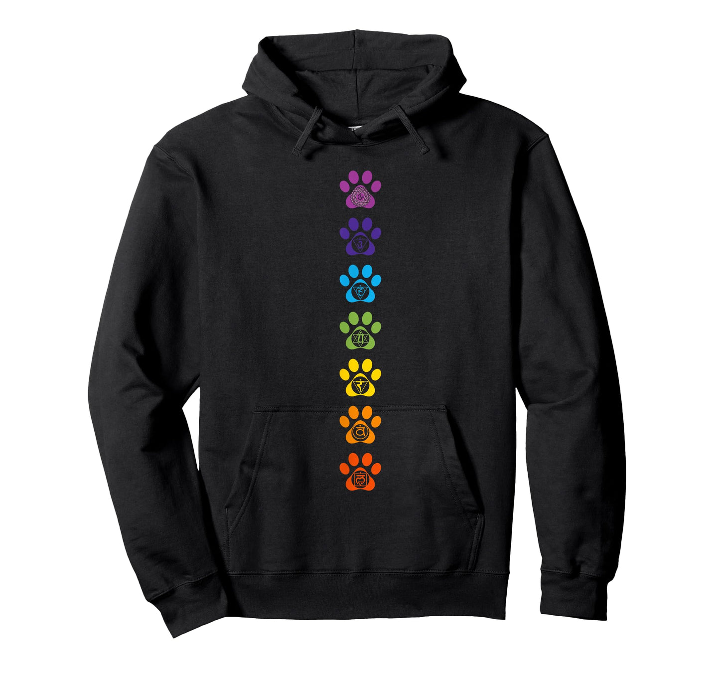 7 Chakras Puppy Paw Print Cute High Vibe Conscious T-Shirt T-Shirt
