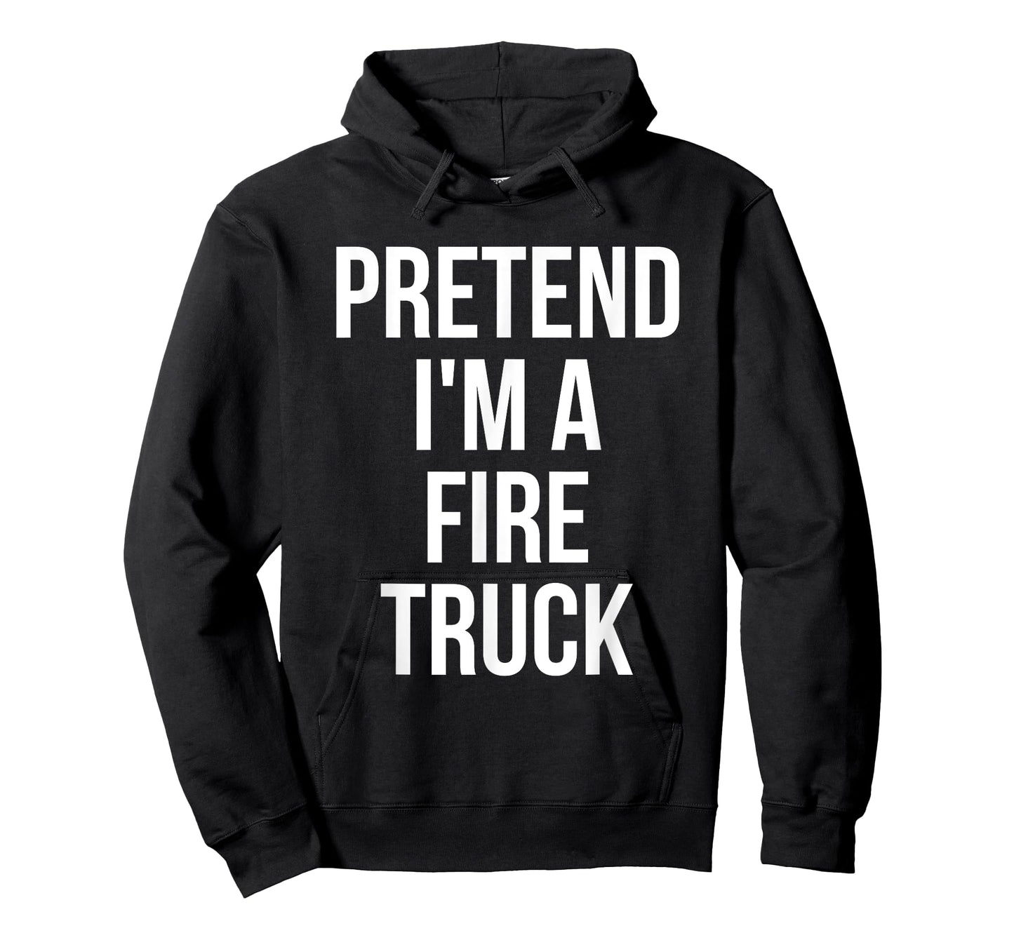 Pretend I'm a Fire Truck Shirt Adult Costume Halloween Red T-Shirt