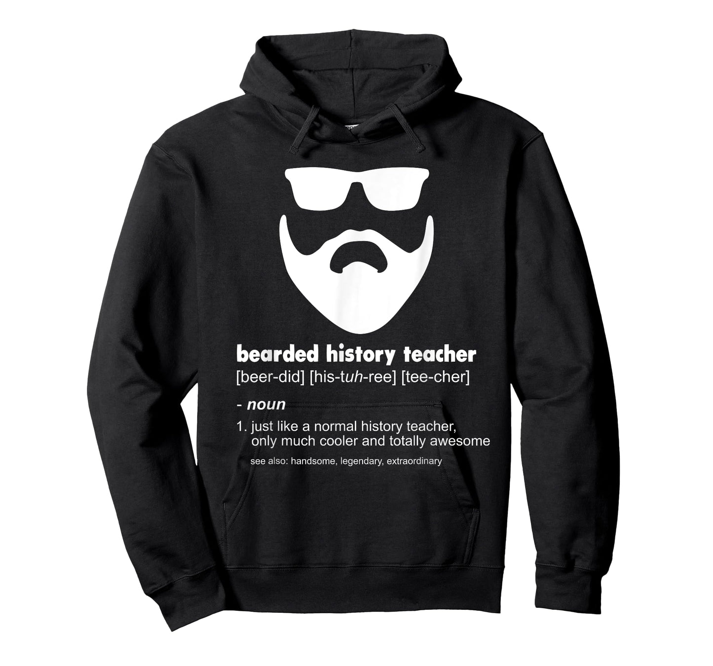 Bearded History Teacher Funny History Teacher Gift T-Shirt