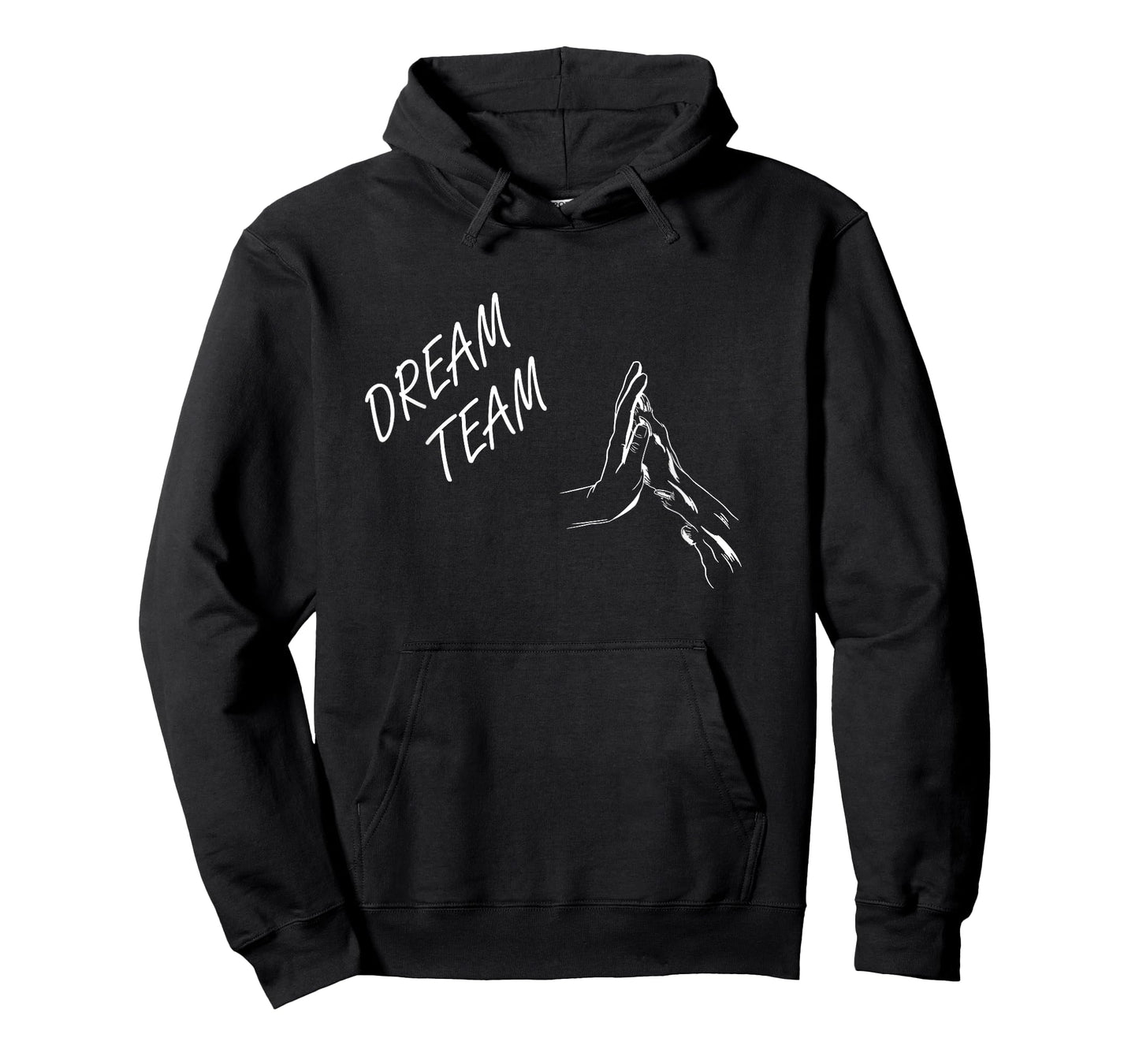 Dog Dream Team dog motif hand and paw hold together Men Women Girls Kids T-Shirt