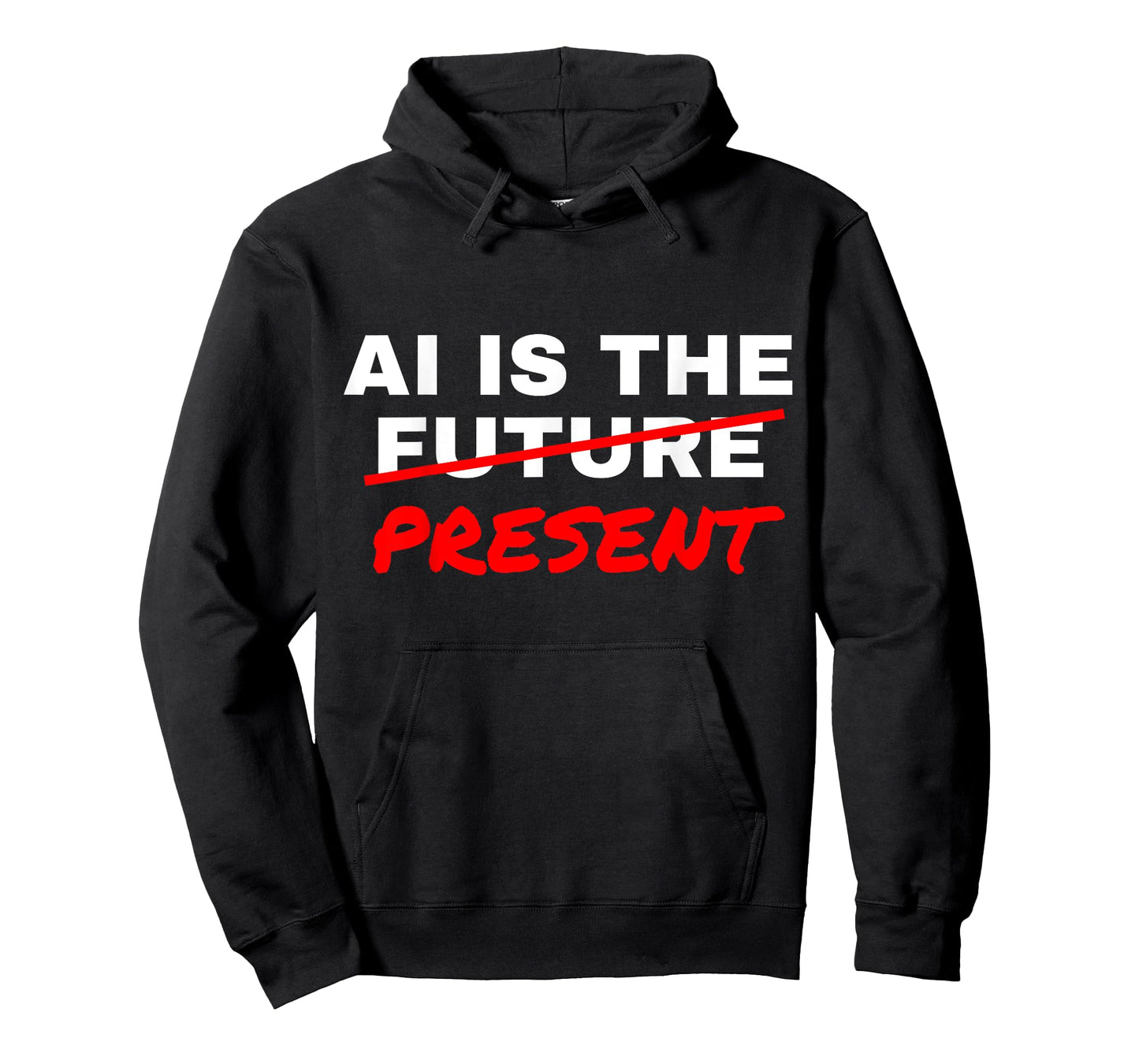 AI is The Future Strikethrough Present Engineer Specialist T-Shirt