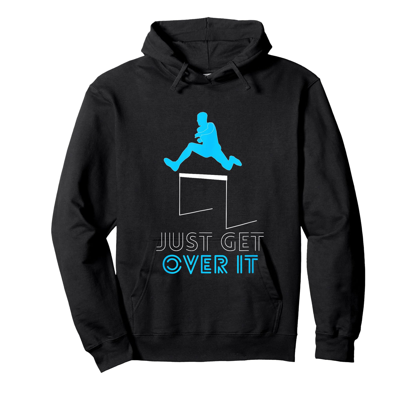 Funny Track T-Shirt Jumping Hurdles Just Get Over It School T-Shirt