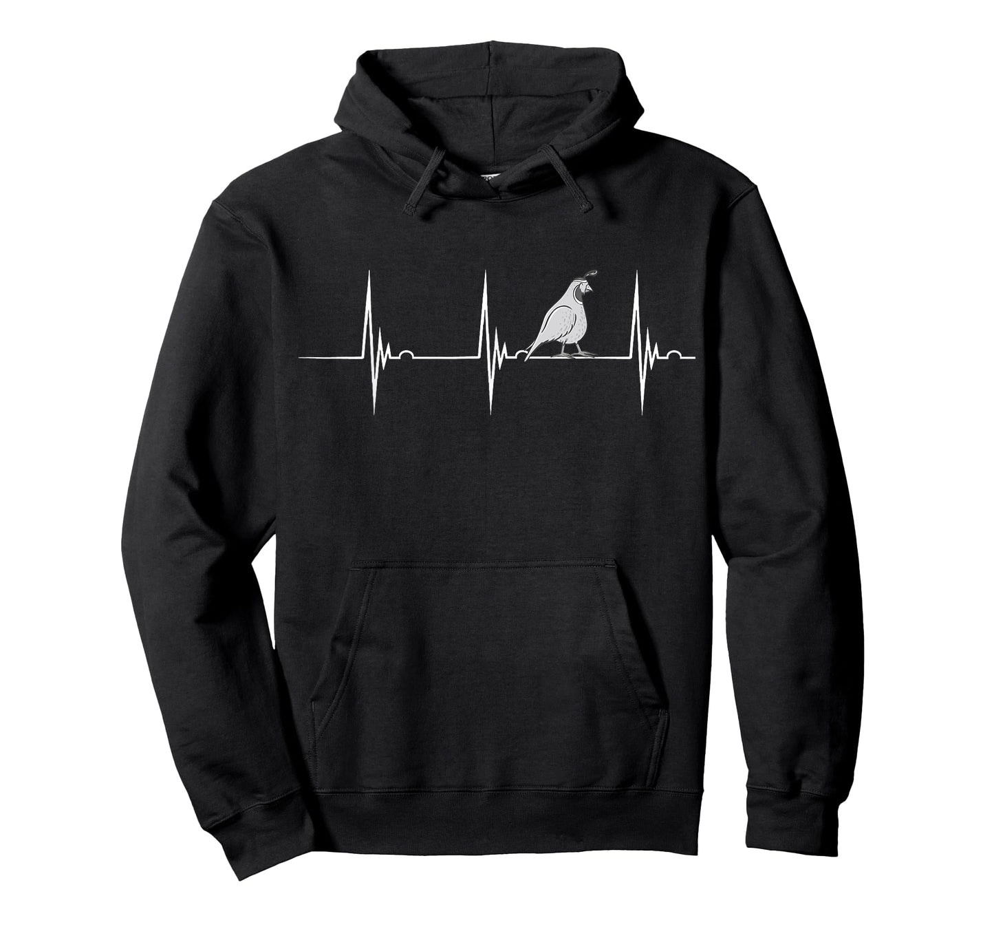 Quail Bird Quail Owner Bird Watcher Heartbeat EKG Pulse T-Shirt