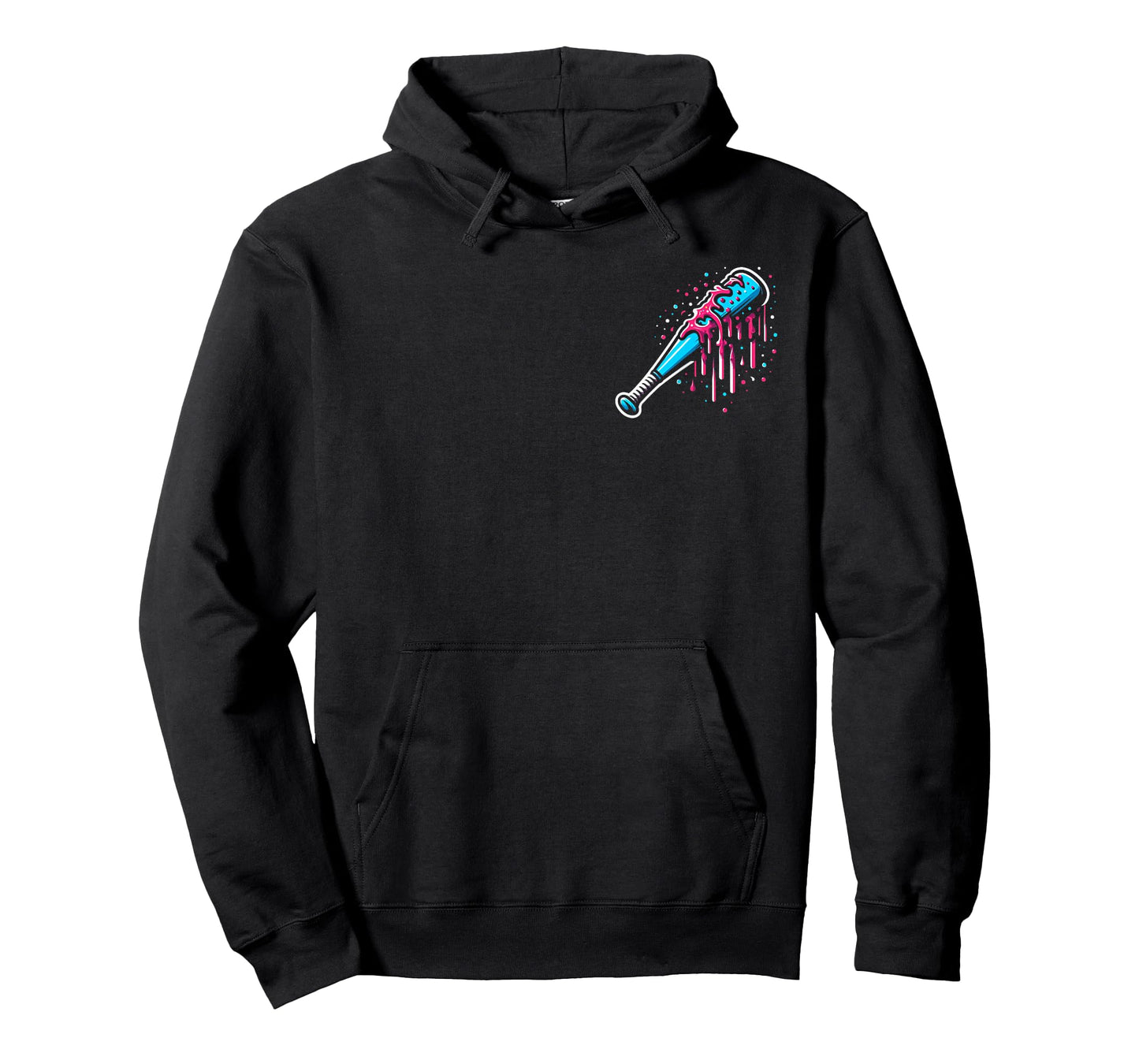 Baseball Home Plate Ice Cream Drip with Sprinkles 2 sides T-Shirt