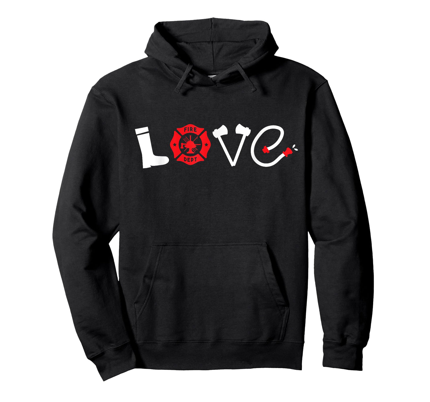 Firefighter Girlfriend Girl Wife Love T-Shirt