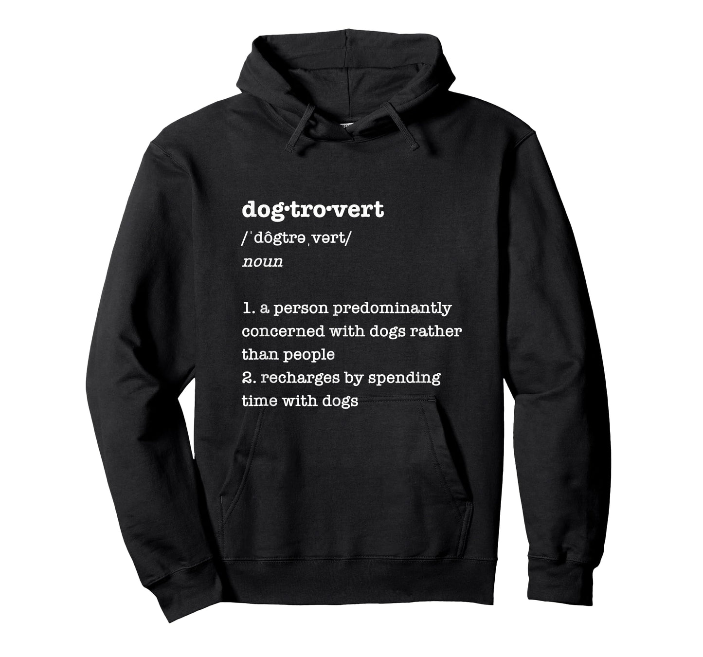 Pixel & Paper Art Apparel for Dog Lovers Dogtrovert Definition Funny Gift for Introvert Dog Lovers Unisex-Adults Black T-Shirt Small Classic Fit T-Shirt
