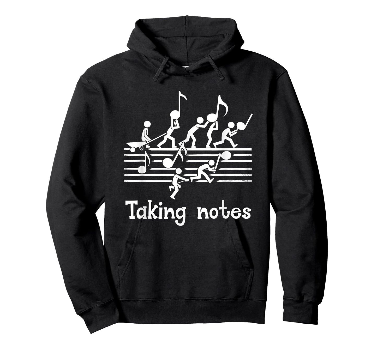 Musical Stick People Taking Notes Music Teacher Humor Music T-Shirt