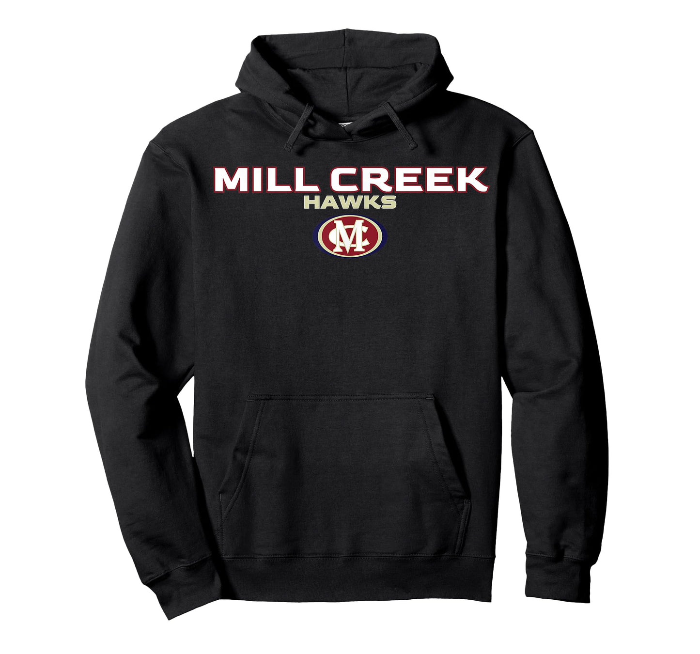 Mill Creek High School Hawks Stacked T-Shirt