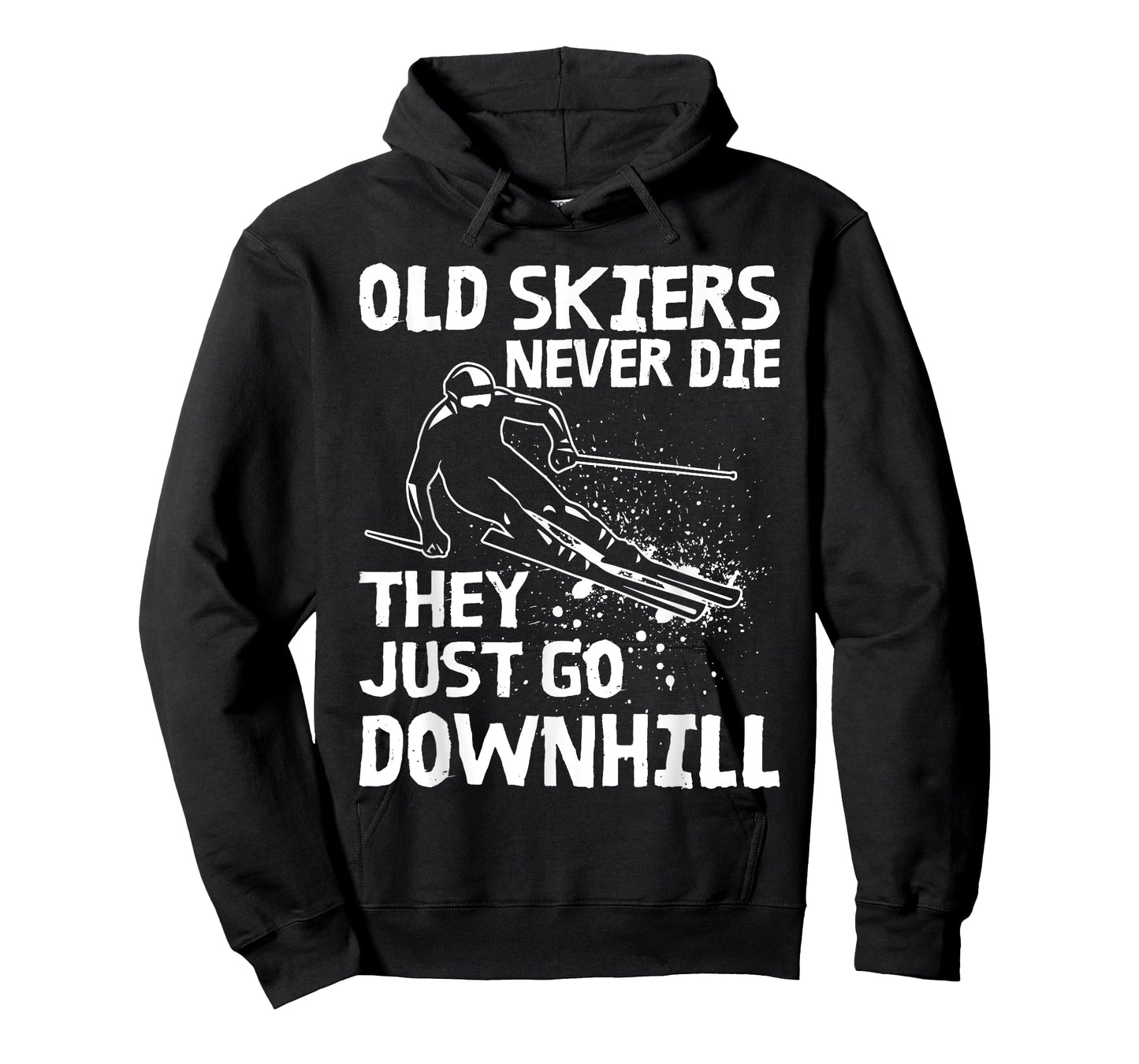 Old Skiers Never Die They Go Downhill Ski Retirement Skiing T-Shirt