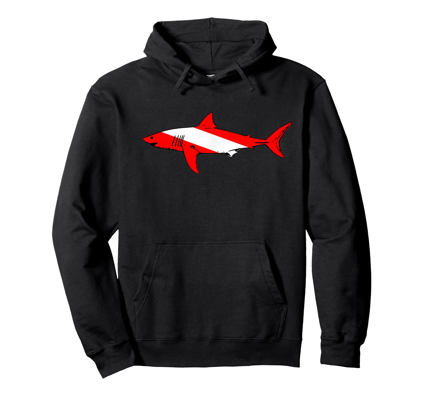 Dive Shark Diver Down Flag Scuba Diving Graphic T-Shirt T-Shirt