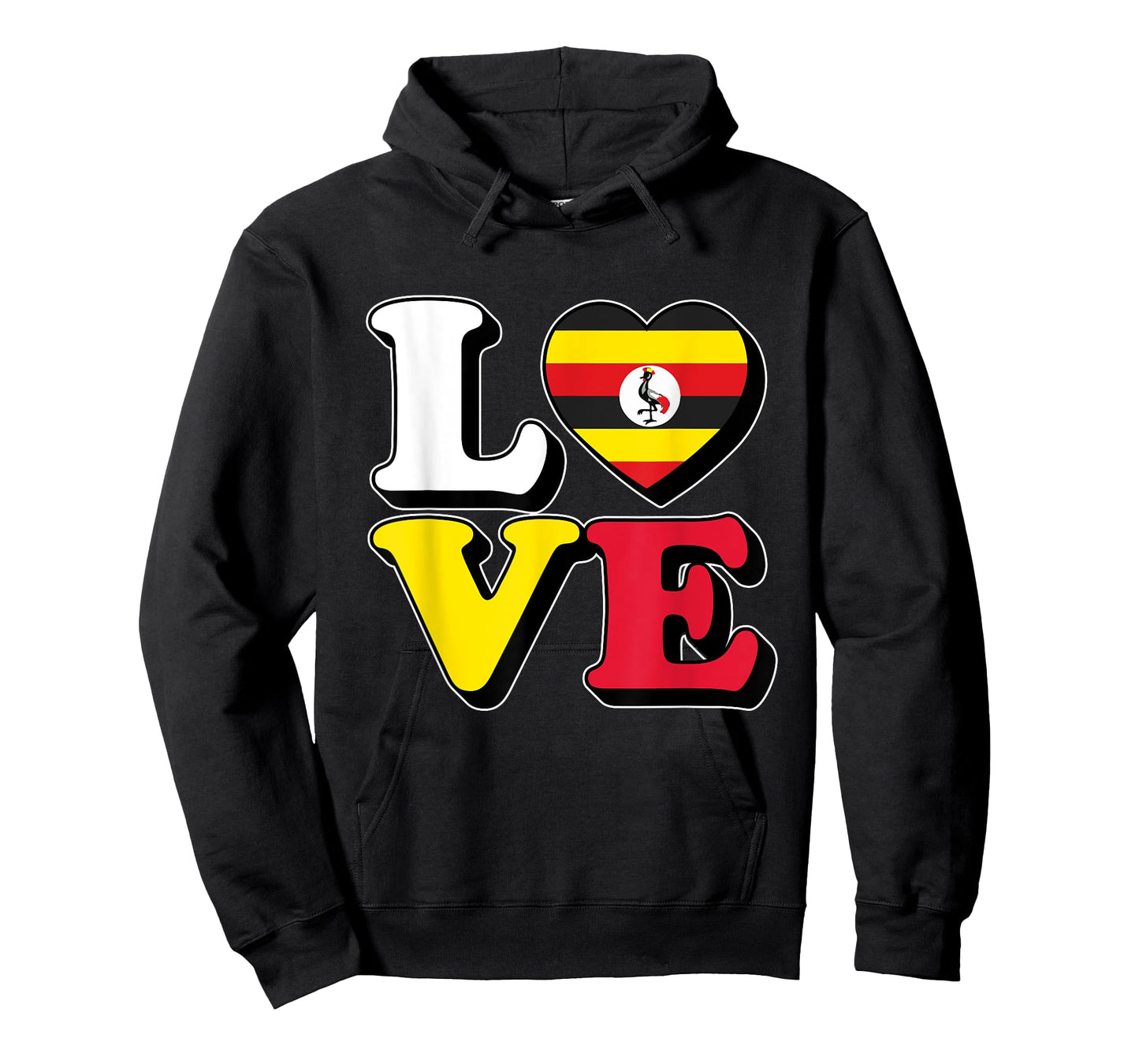 I Love Uganda Travel Souvenir Vacation Trip Ugandan Pride T-Shirt