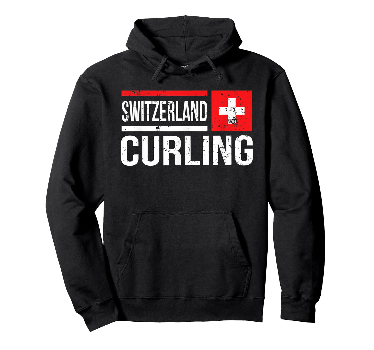 Switzerland Curling Swiss Flag Stone Sport Curler Skip Team T-Shirt