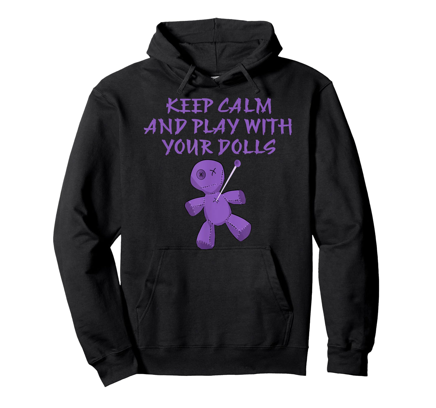 Keep Calm and Play With Your Dolls Cheeky Witch Pagan Wiccan T-Shirt