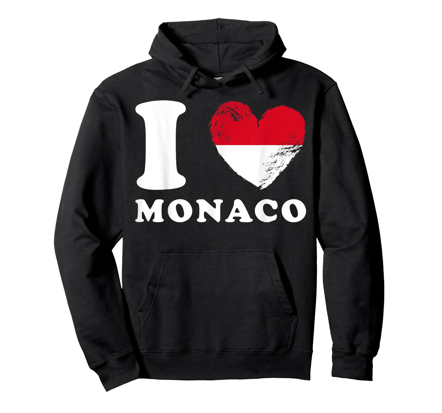 I Love Monaco - Heart Flag Monaco T-Shirt