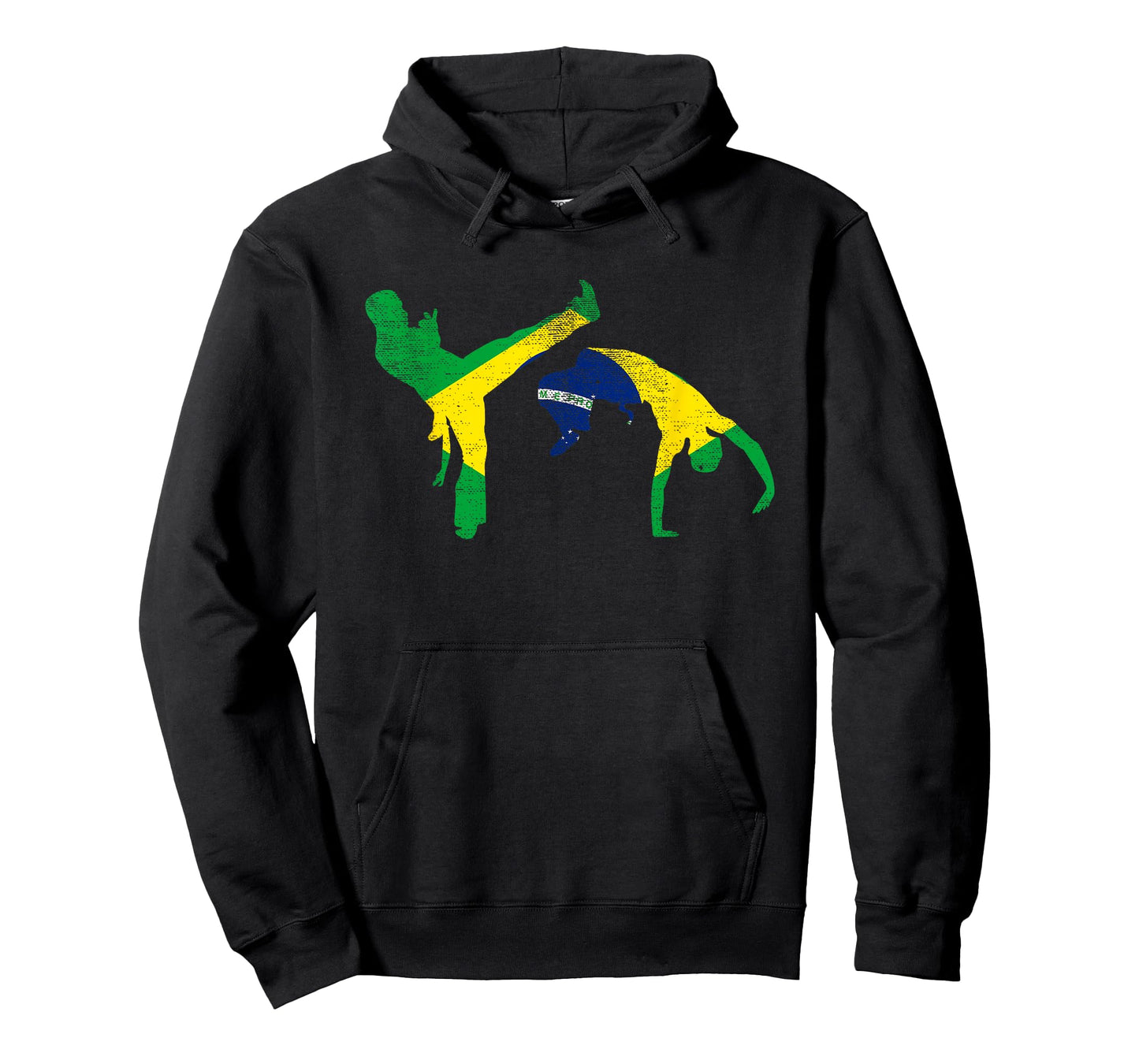 Brazil Flag Capoeira Dancer MMA Afro Brazilian Kick Fighter T-Shirt