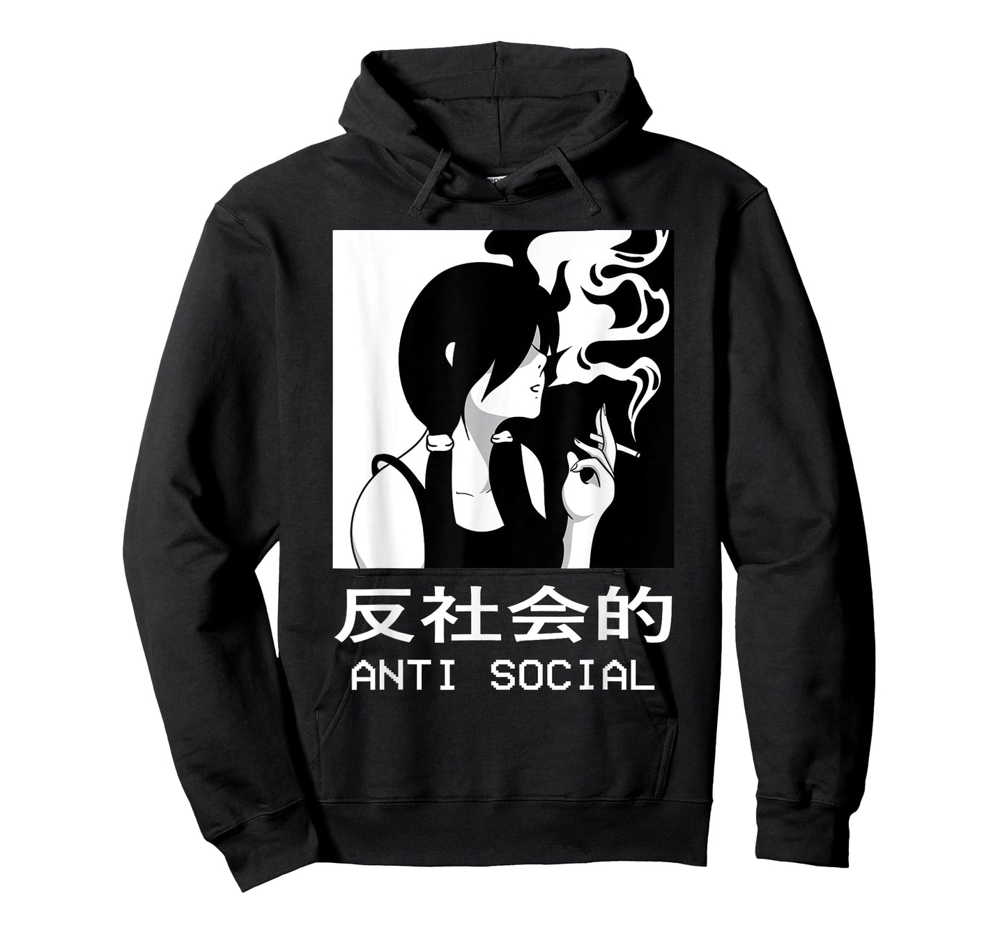 Aesthetic Sad Antisocial Anime Girl Japanese Emo Goth T-Shirt