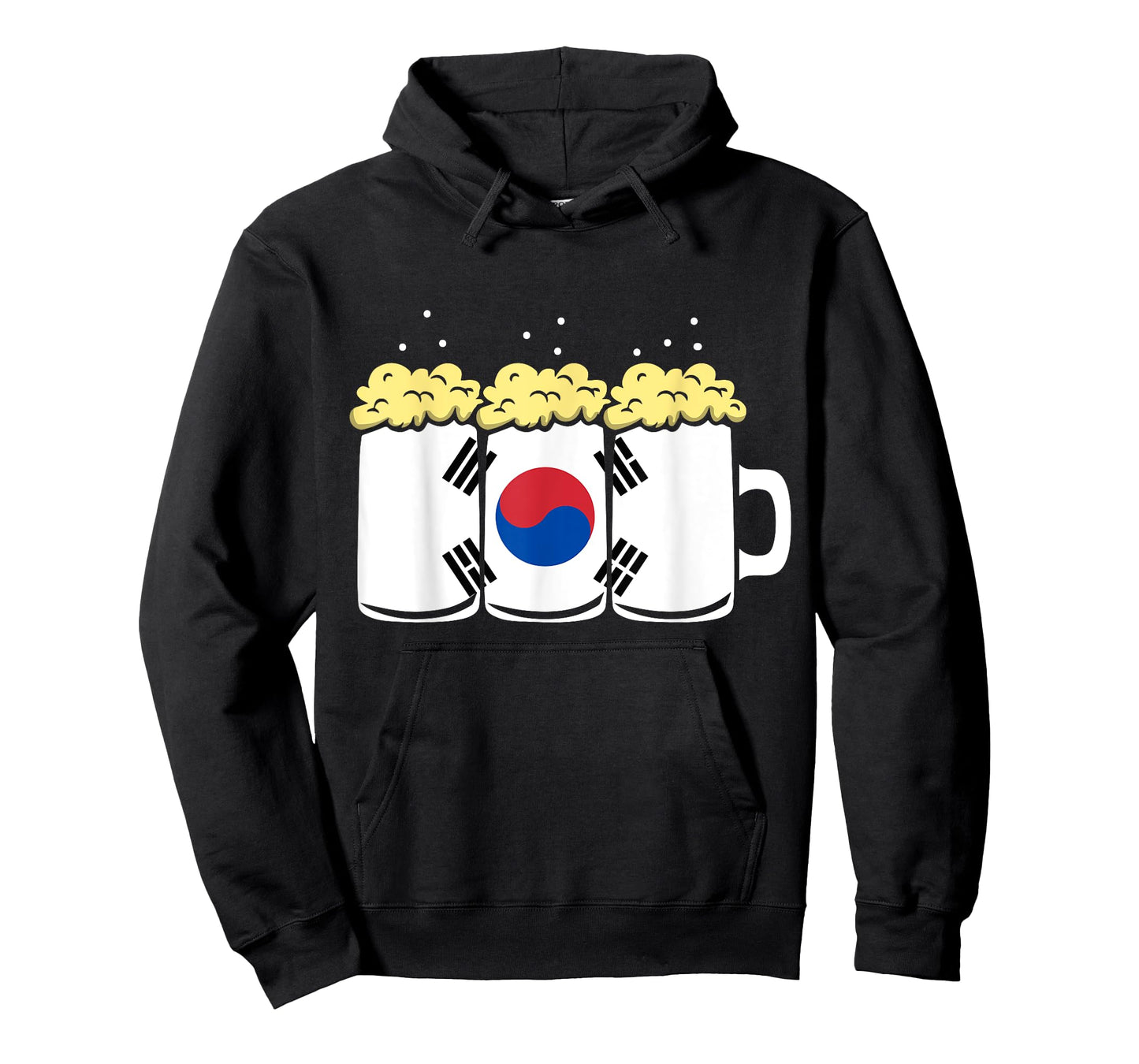 South Korea Flag Design for Beer Drinker Men T-Shirt