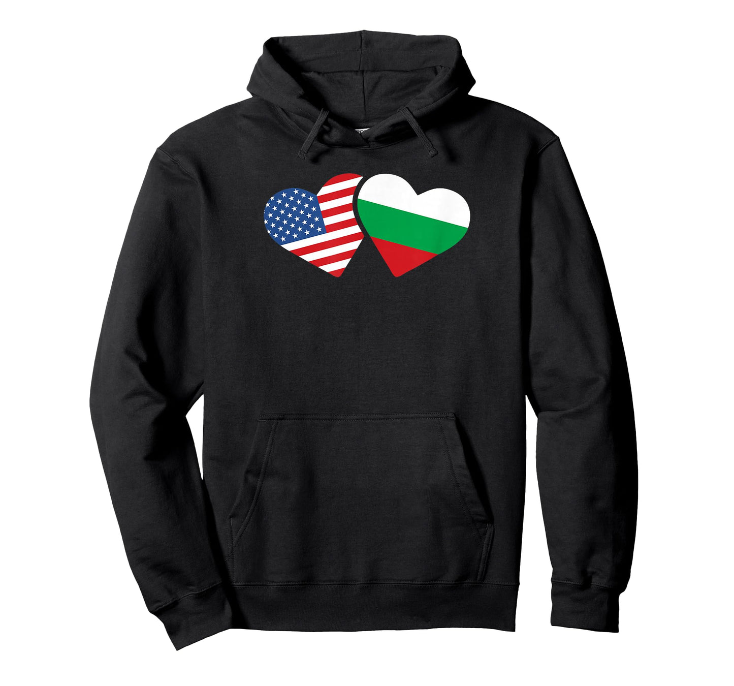 Bulgaria USA Flag T Shirt Heart Bulgarian Americans Love T-Shirt
