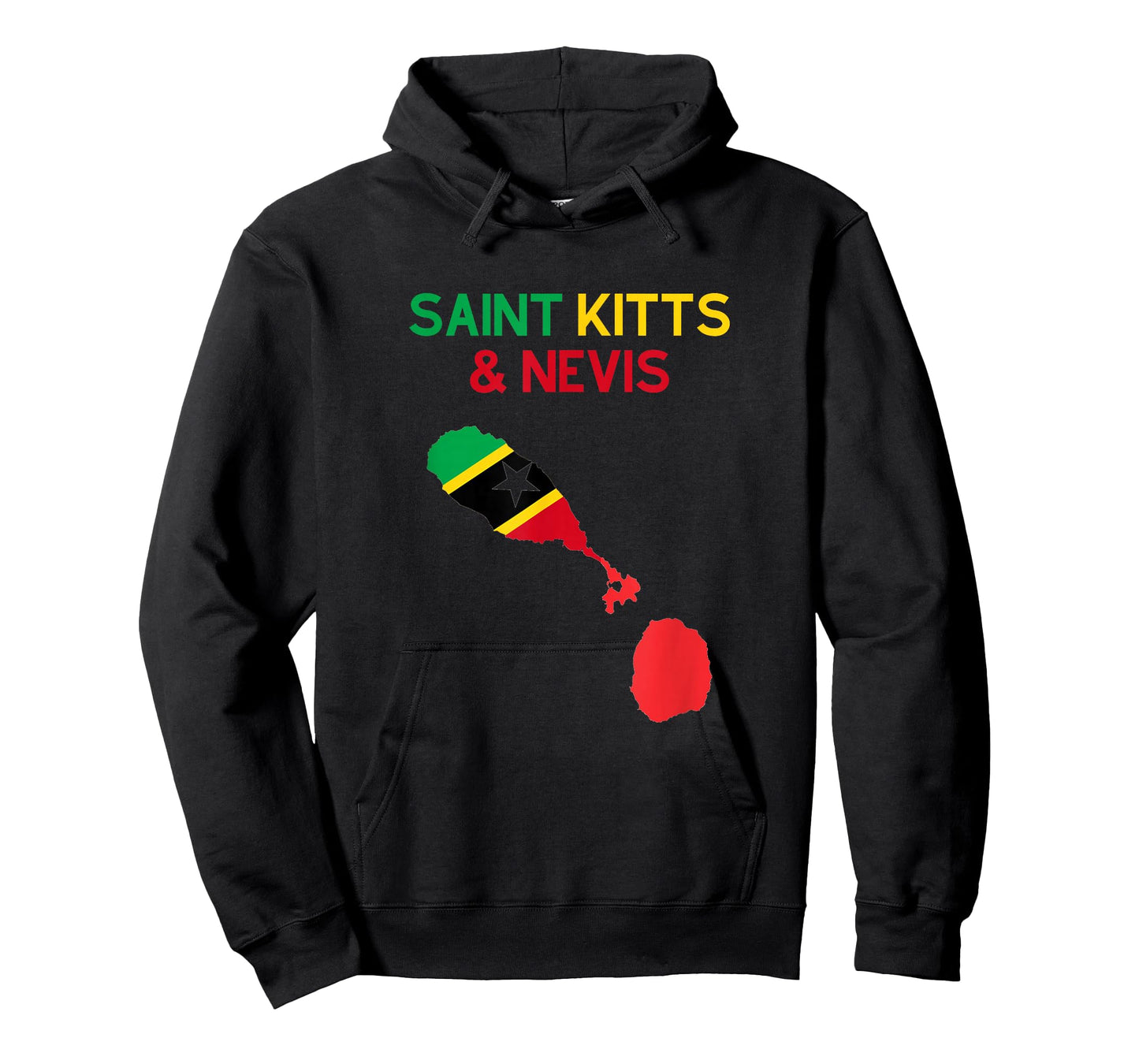 SAINT KITTS & NEVIS FLAG AND MAP T-Shirt