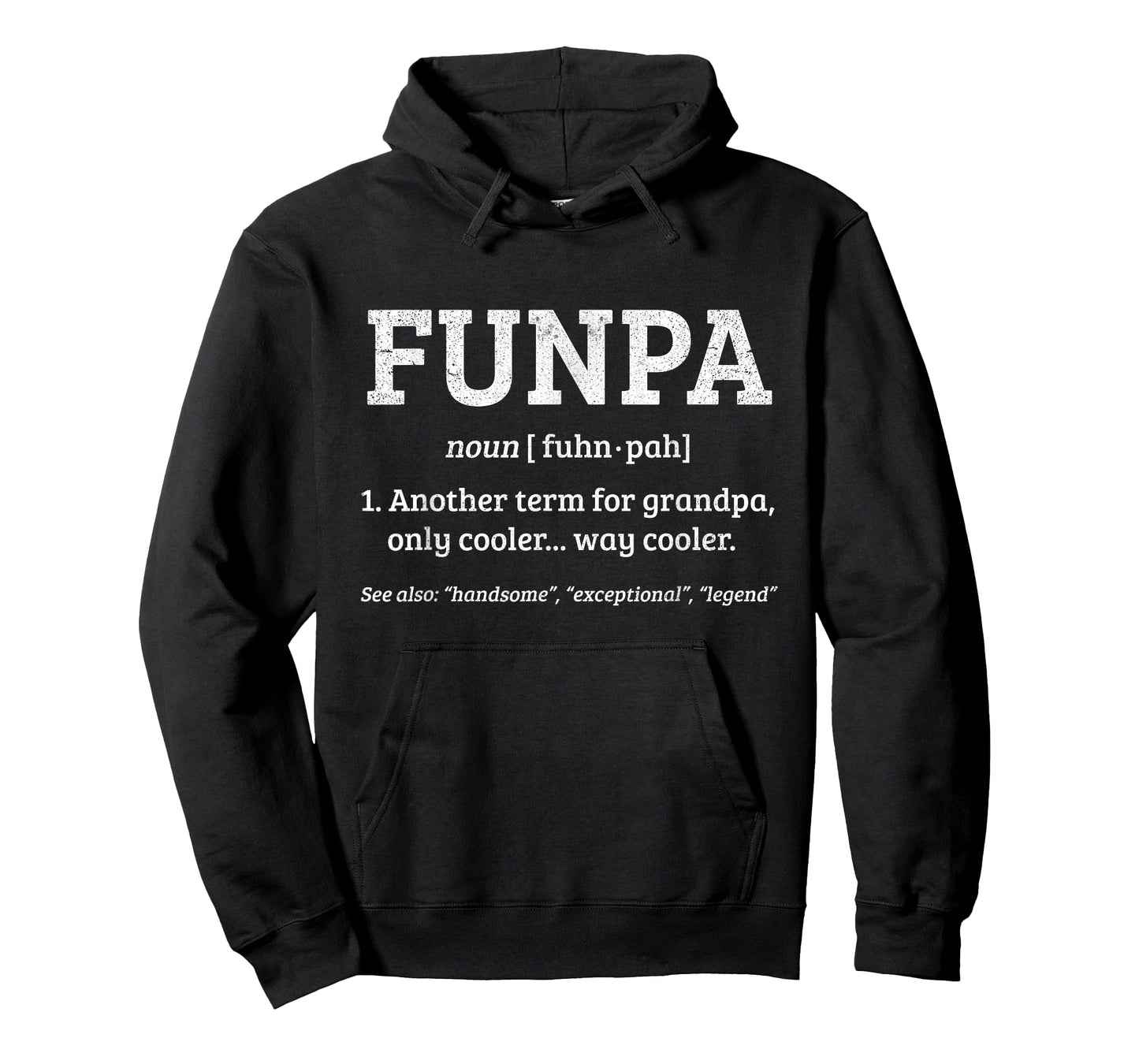 Funpa Definition Grandpa Birthday Fathers Day Grandfather T-Shirt