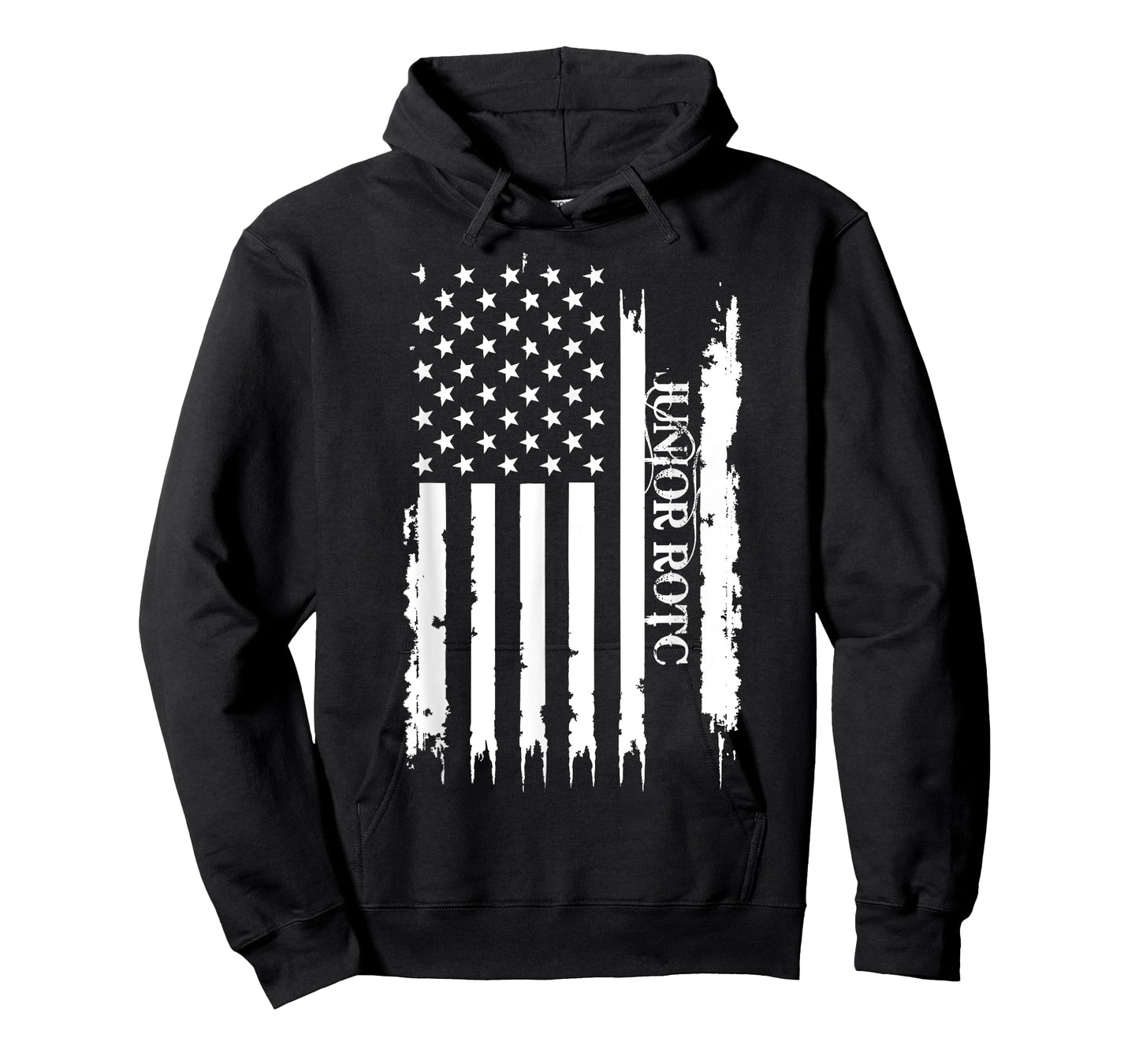Junior ROTC United States Distressed w US Flag T-Shirt
