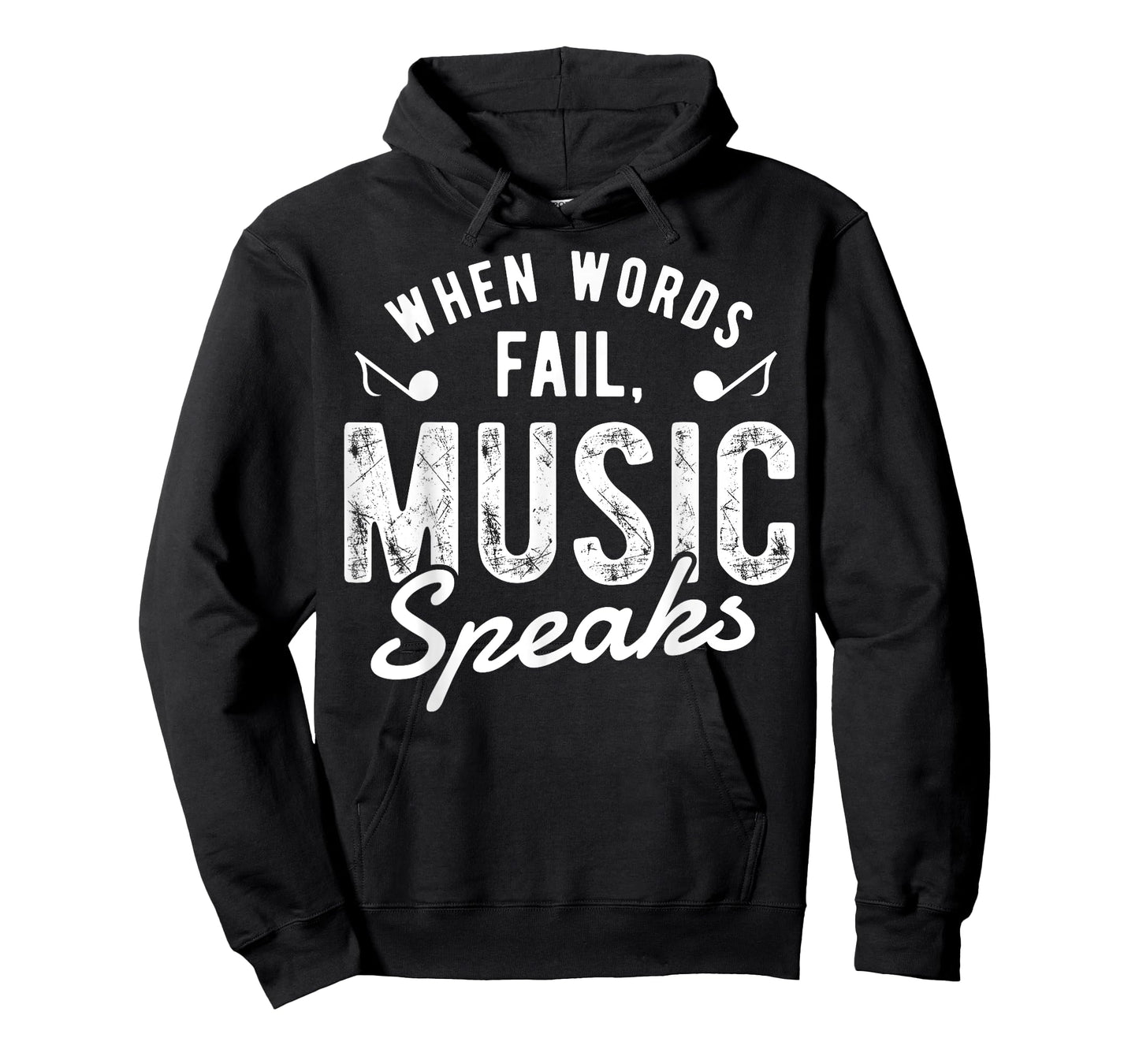 When Words Fail Music Speaks T shirt Musician Funny Tee Gift T-Shirt