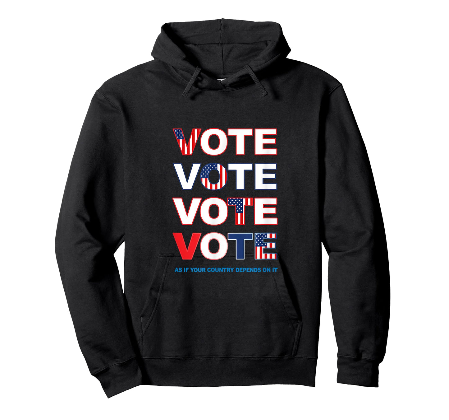 Vote Red White Blue Pro Democracy Patriotic Voter Election Women Men T-Shirt