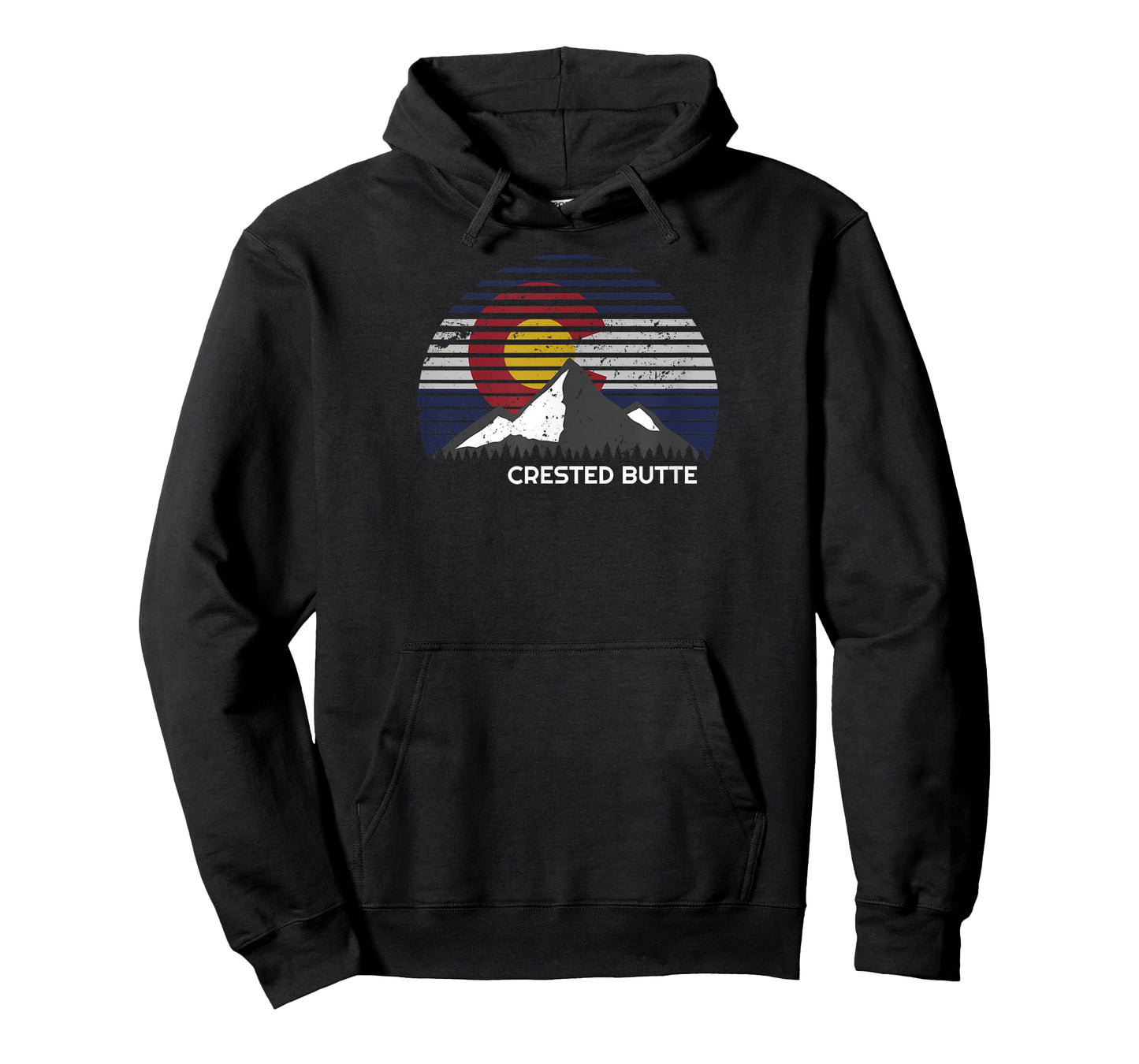 Crested Butte Rocky Mountain Colorado Flag T-Shirt