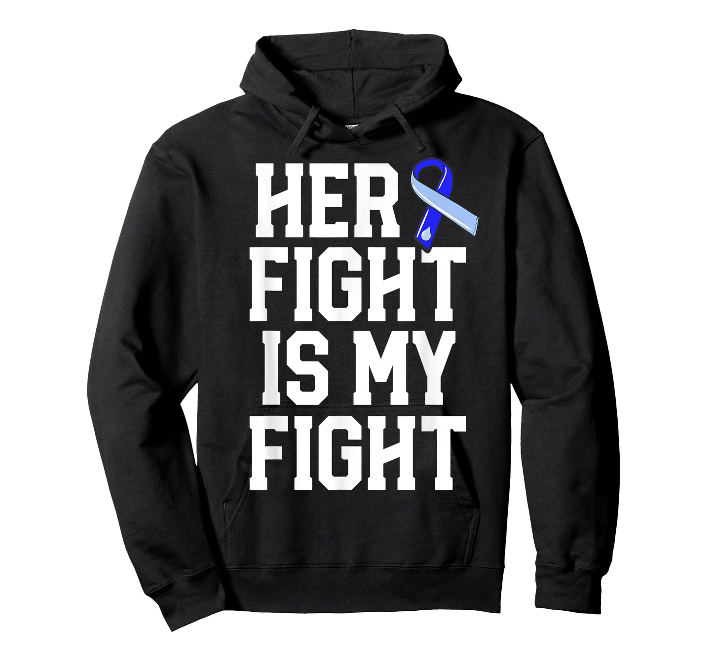 Her Fight Is My Fight Hydrocephalus Awareness Blue Ribbon T-Shirt